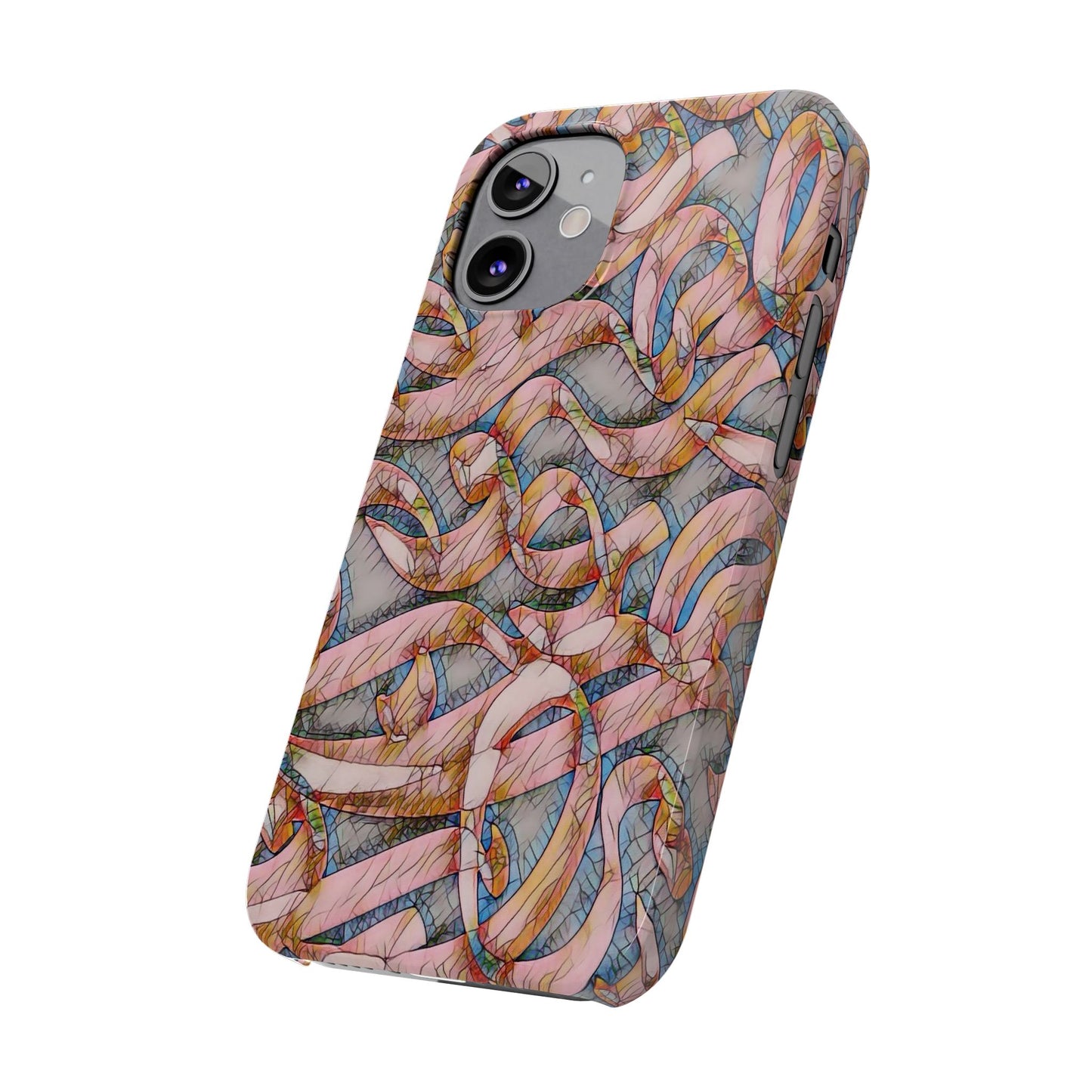 ' Modern Art Slim Phone Case -LOVE I-
