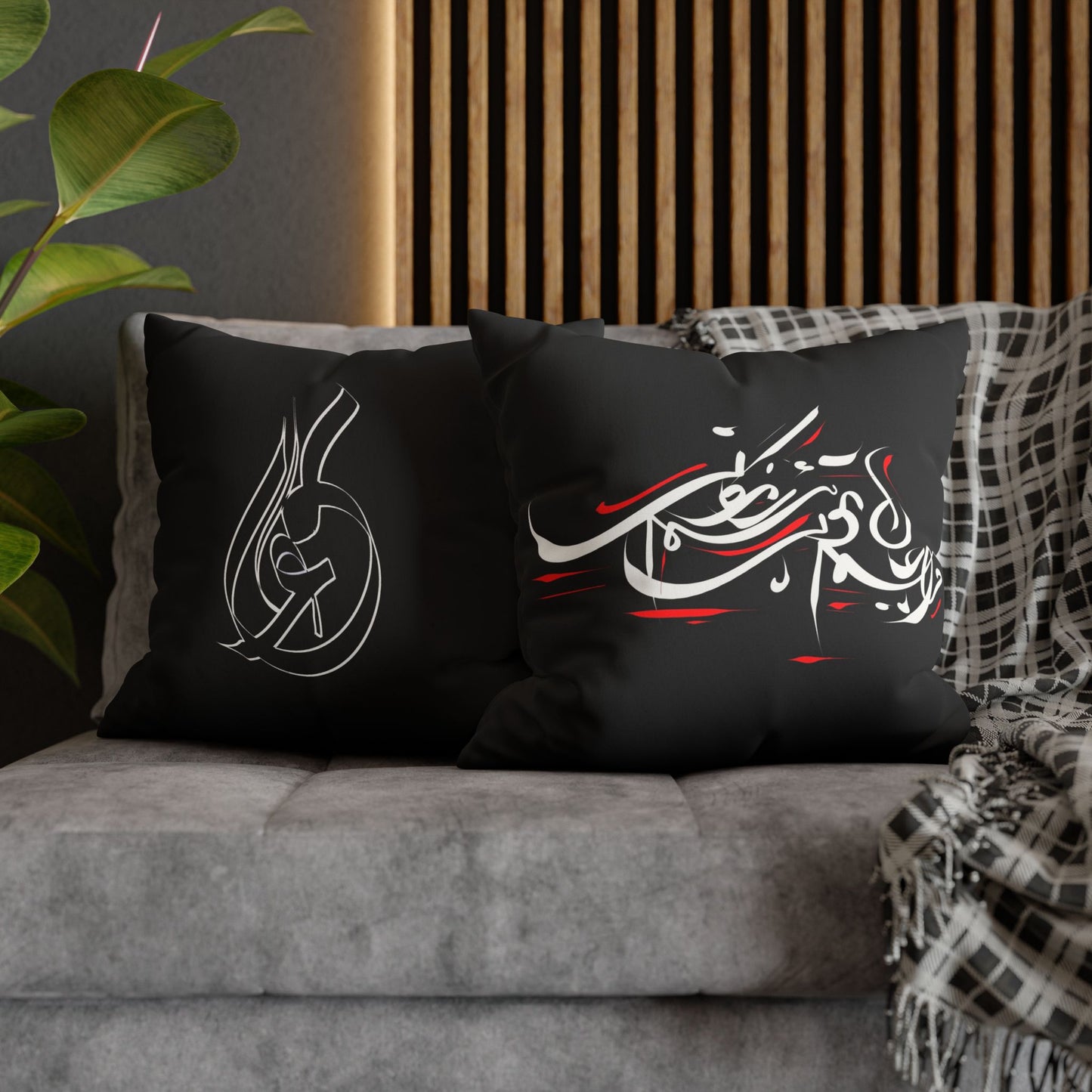 Modern Calligraphy Faux Suede Pillowcase - Home Design