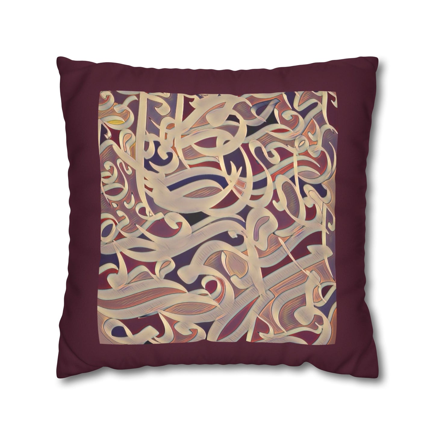 Copy of Square Pillowcase - Persian Calligraphy, Modern Handwriting Design
