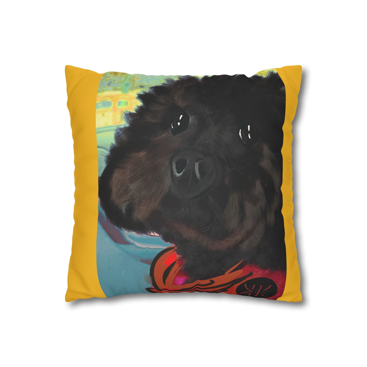 COAL Pillowcase - Modern Art Portrait Watercolour Design