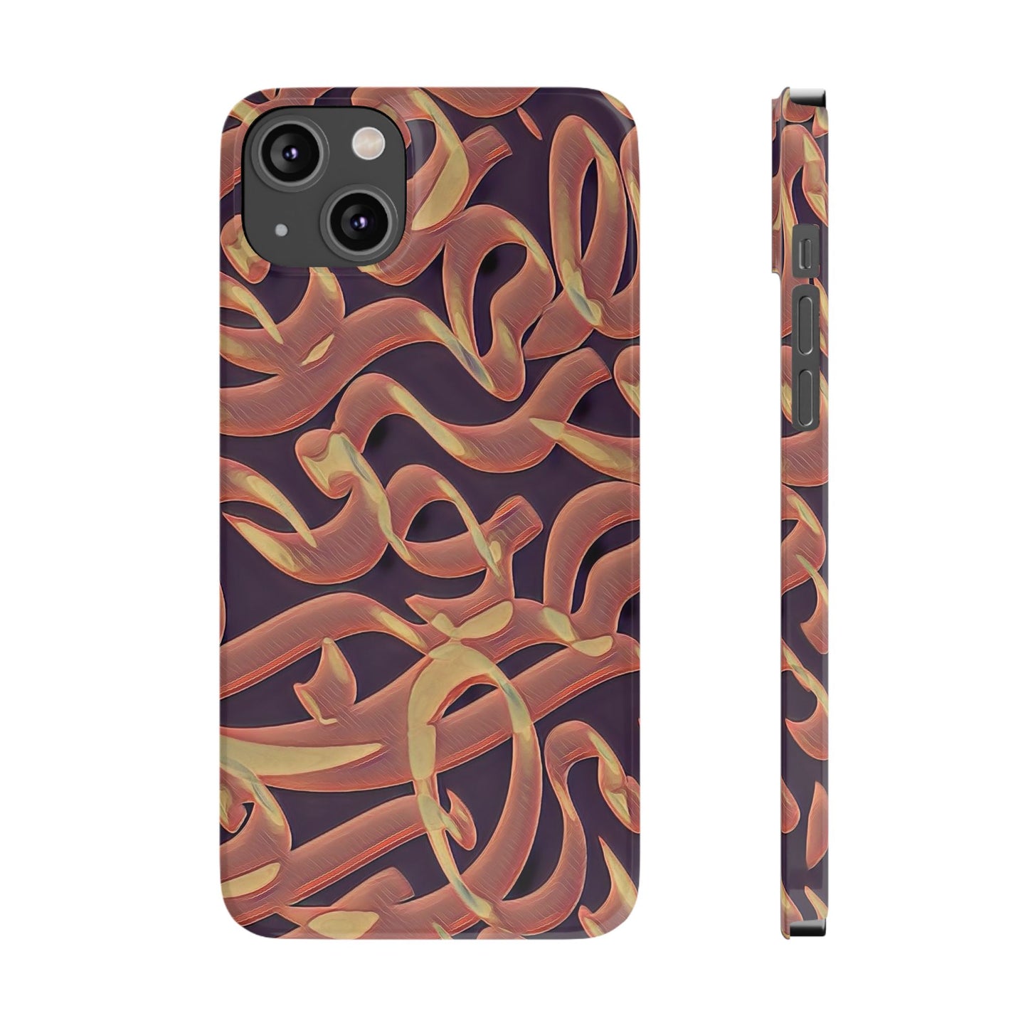 ' Modern Art Slim Phone Case -LOVE I-