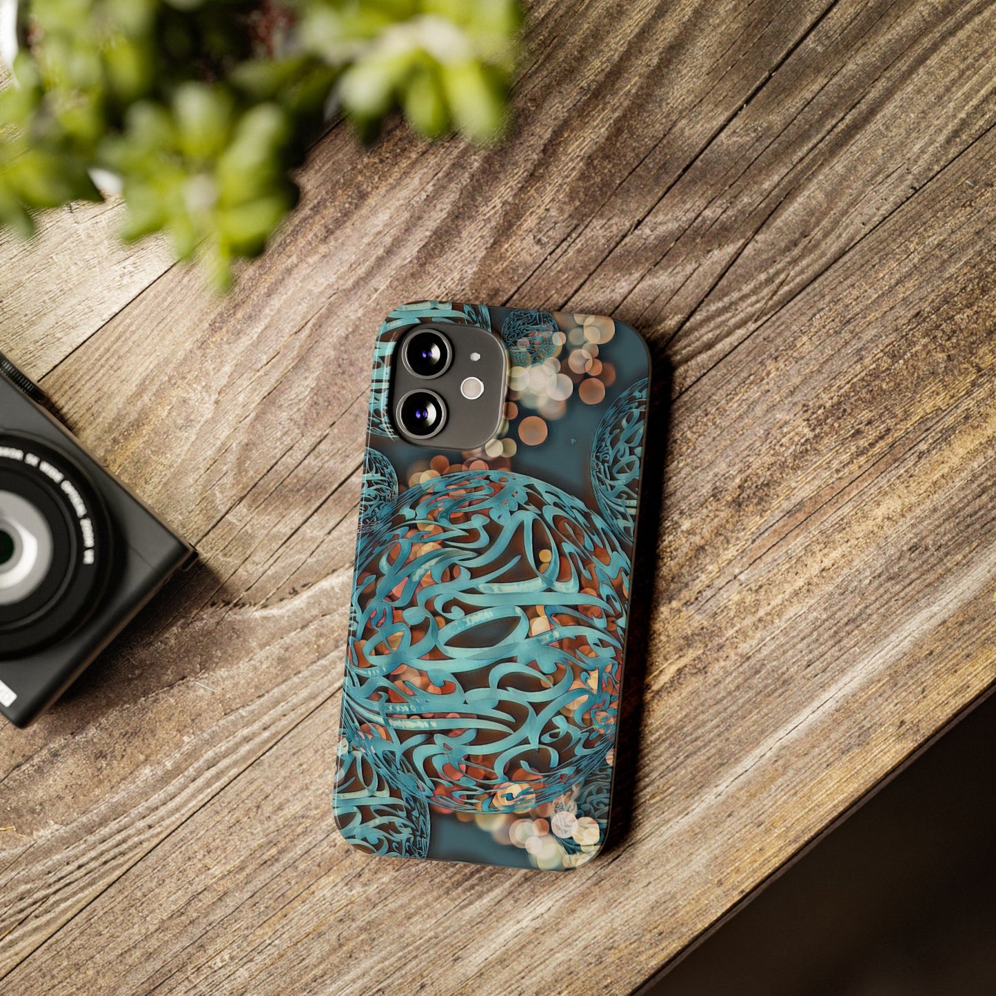 ' Modern Art Slim Phone Case -LOVE