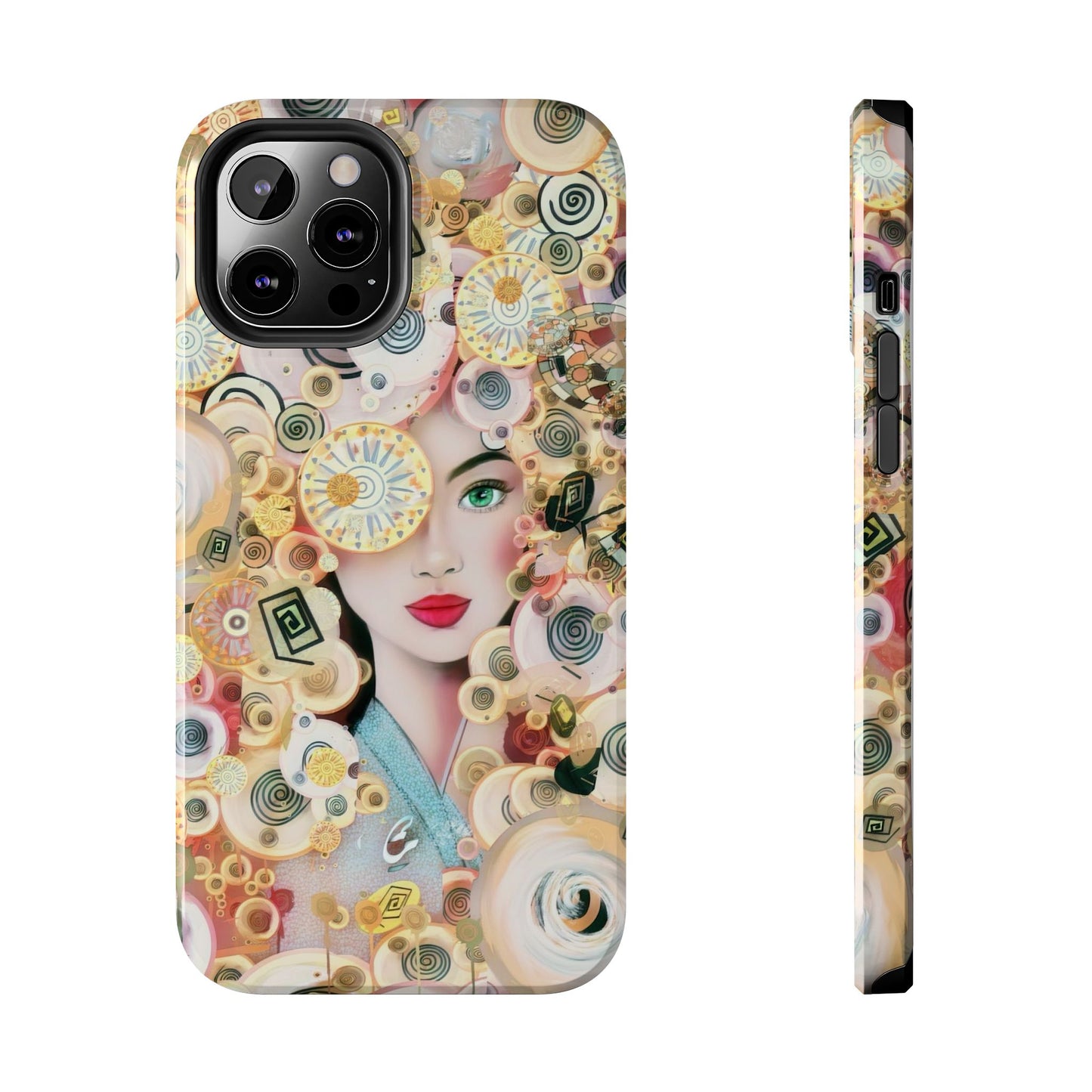 Phone Case - Persian Art Inspired Beautiful Girl Design
