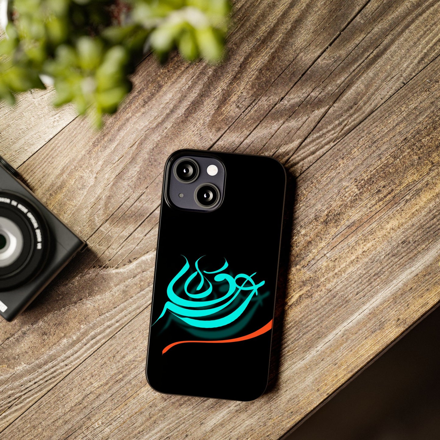 ' Modern Art Slim Phone Case -LOVE