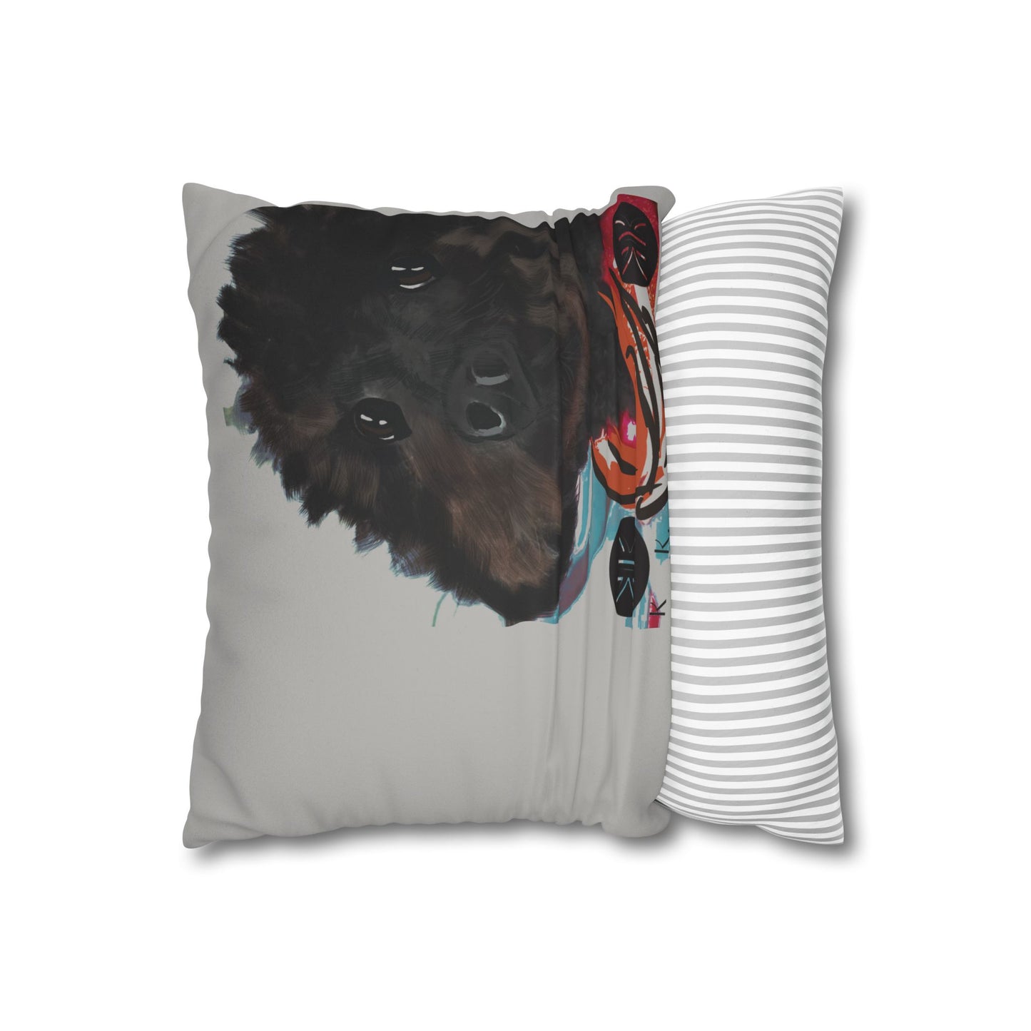 COAL Pillowcase - Modern Art Portrait Watercolour Design