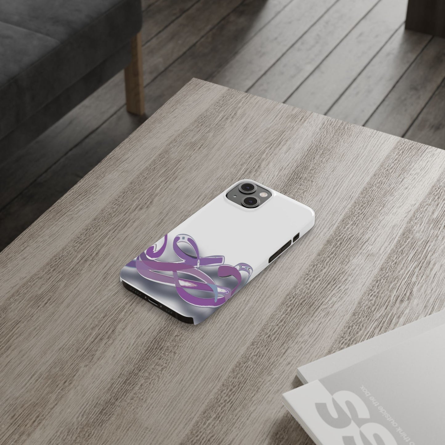 ' Modern Art Slim Phone Case -Calligraphy