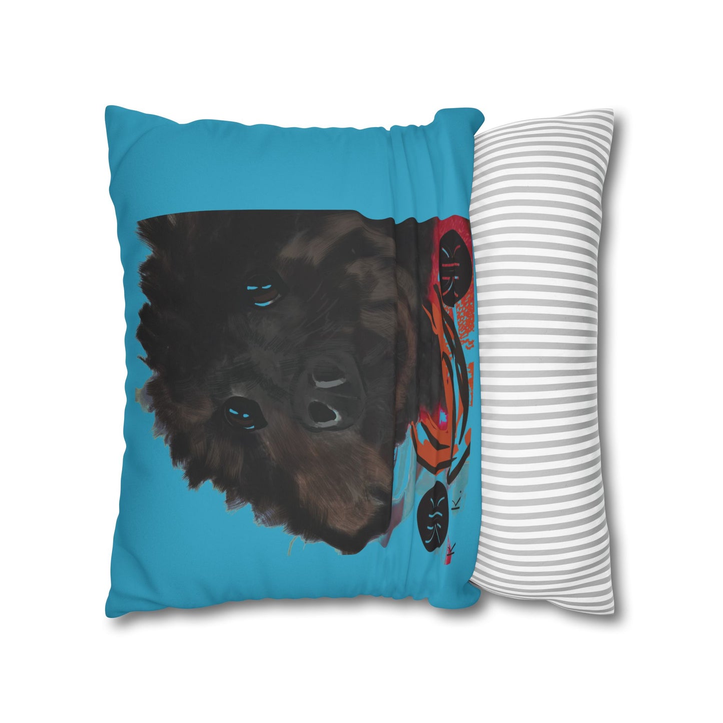 COAL Pillowcase - Modern Art Portrait Watercolour Design