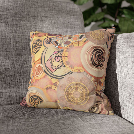 Modern art inspired beauty Faux Suede Square Pillow Cover
