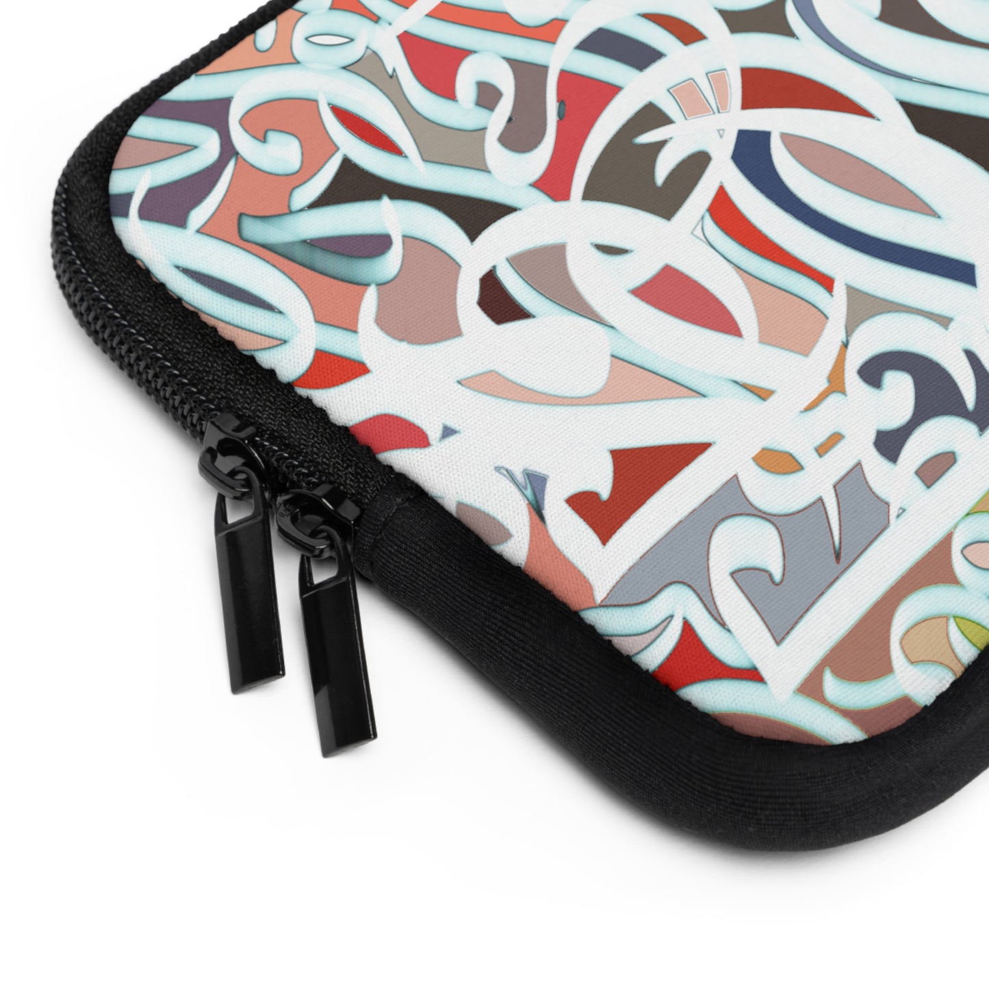 ' Laptop Sleeve -Modern Digital Calligraphy Art Design