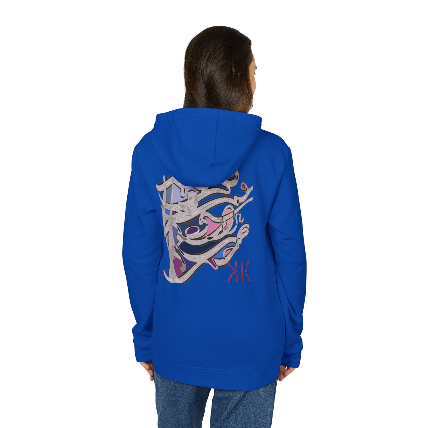 Kalli K X Adidas Unisex Fleece Hoodie- modern calligraphy design