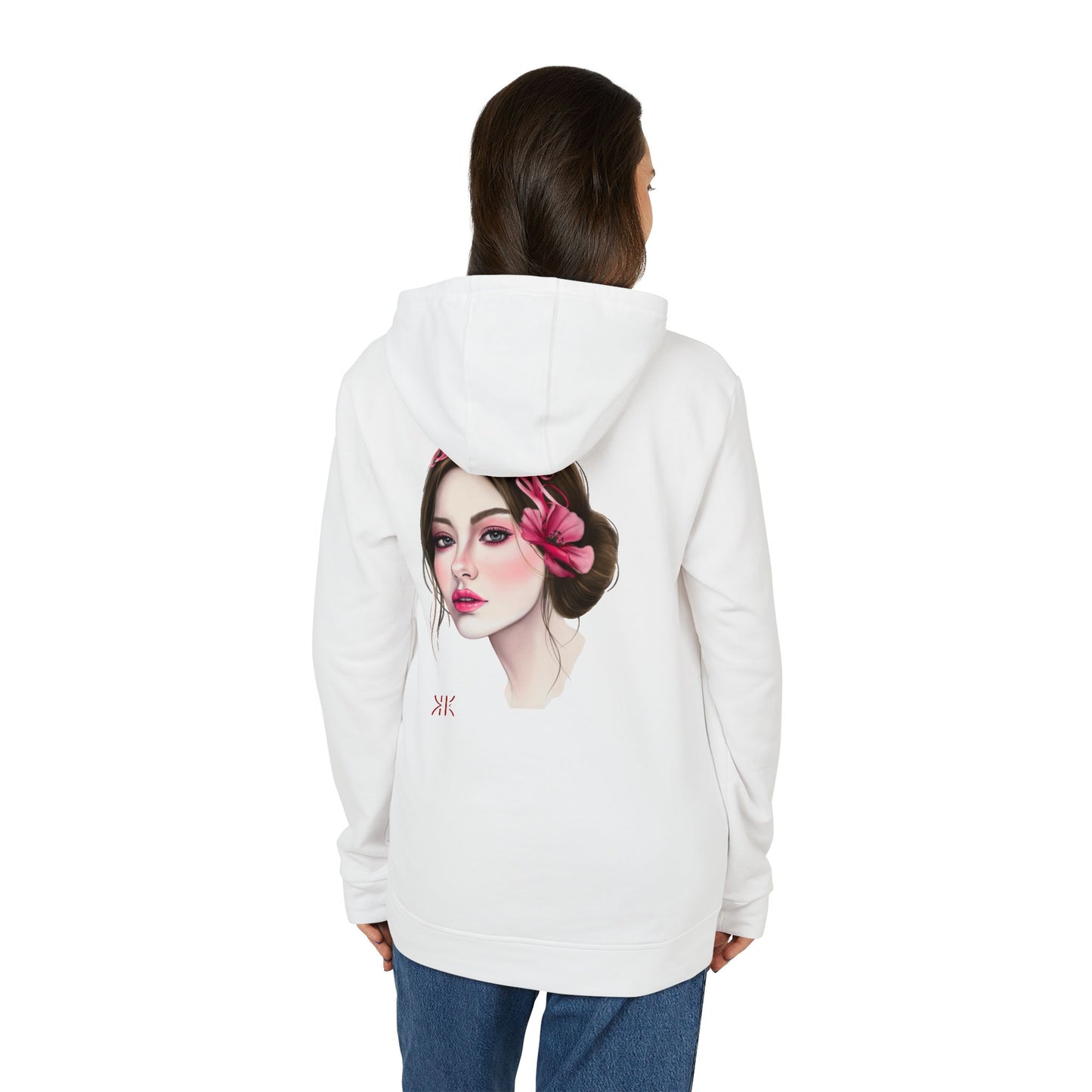 Kalli K X Adidas Unisex Fleece Hoodie- calligraphy headband