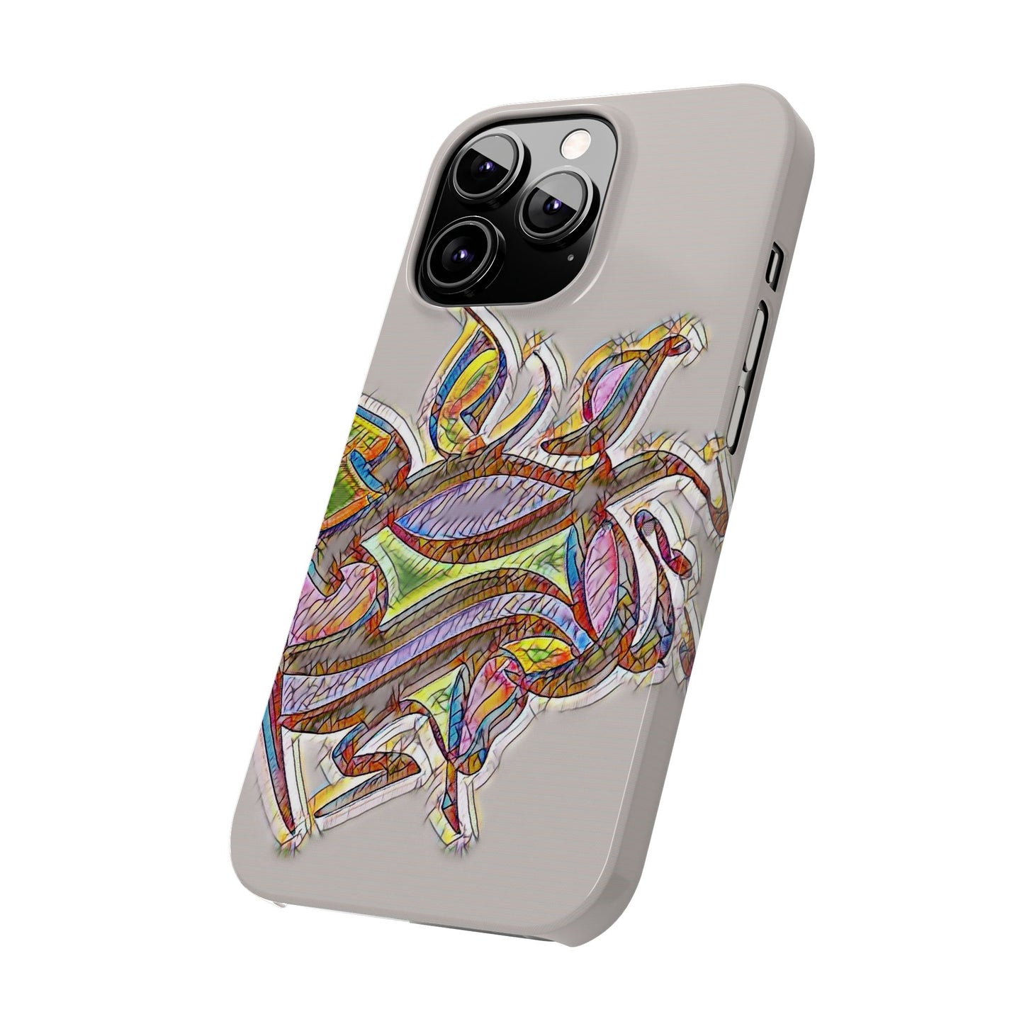 ' Modern Art Slim Phone Case -LOVE
