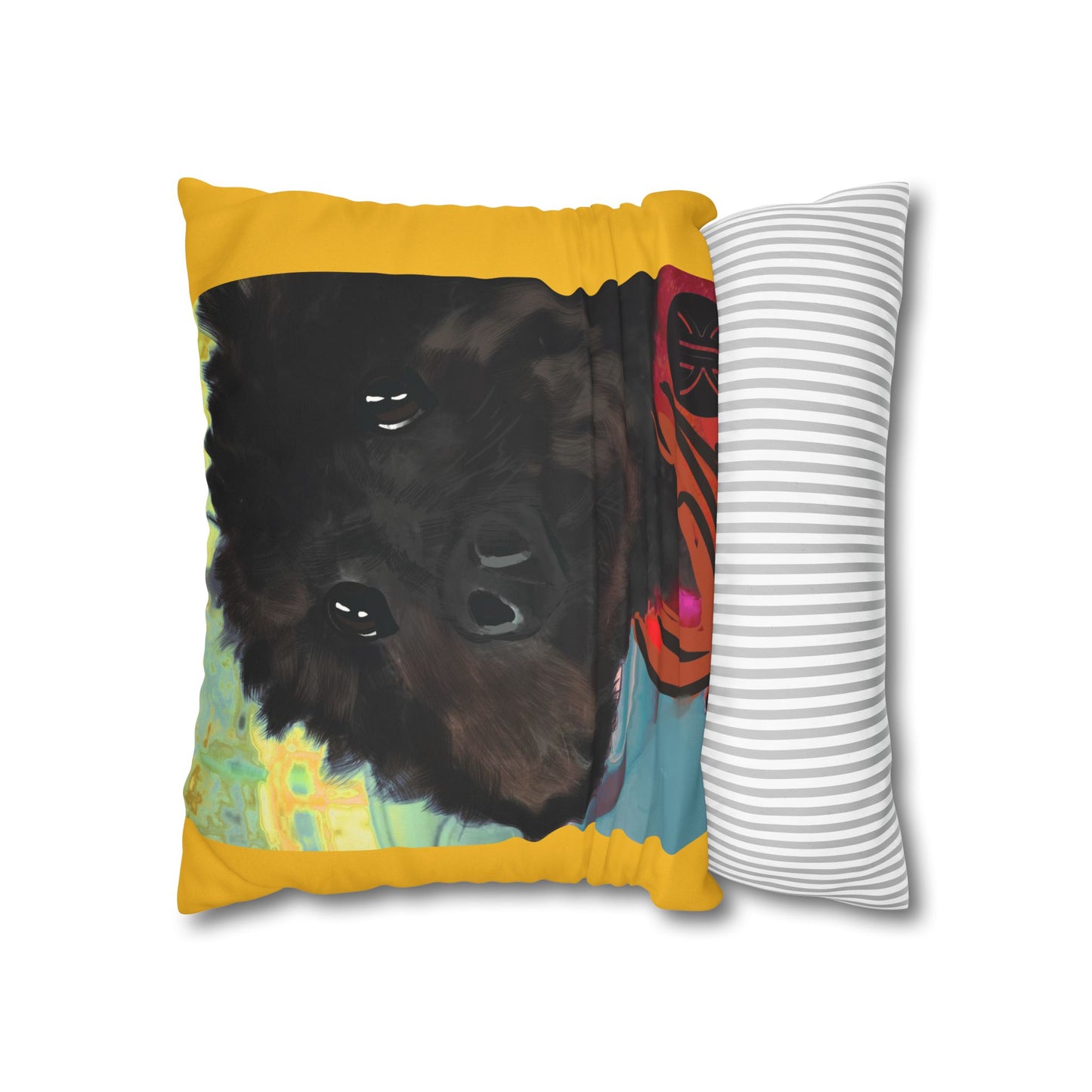 COAL Pillowcase - Modern Art Portrait Watercolour Design
