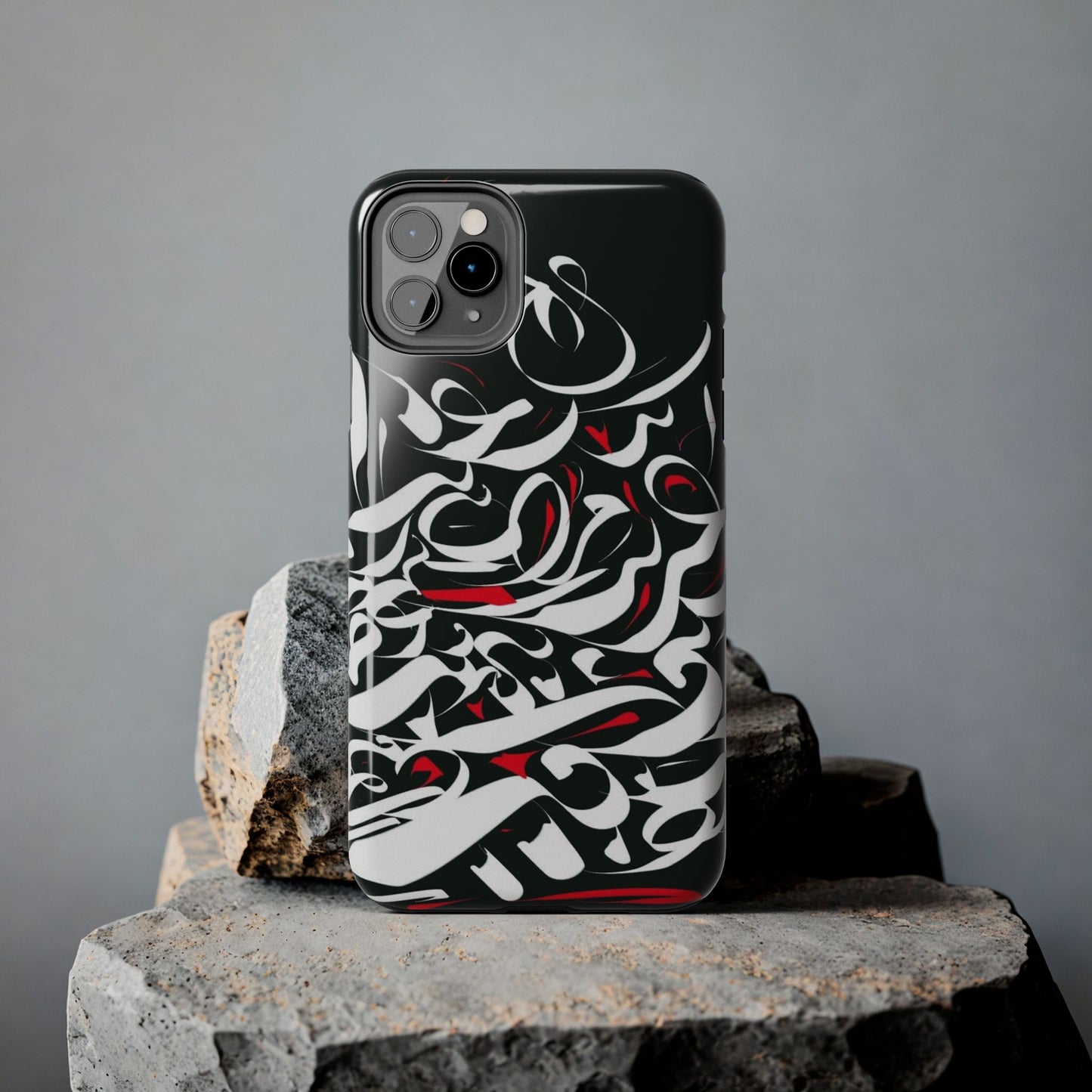 Phone Case Calligraphy Red Black White Tough Phone Case