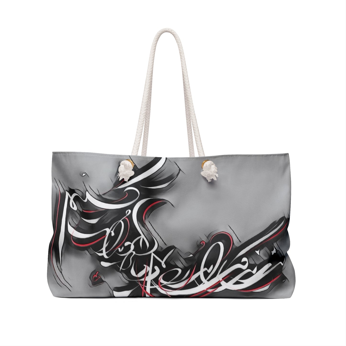 Kalli.K Modern Persian Calligraphy Weekender Bag – Perfect for art Lovers