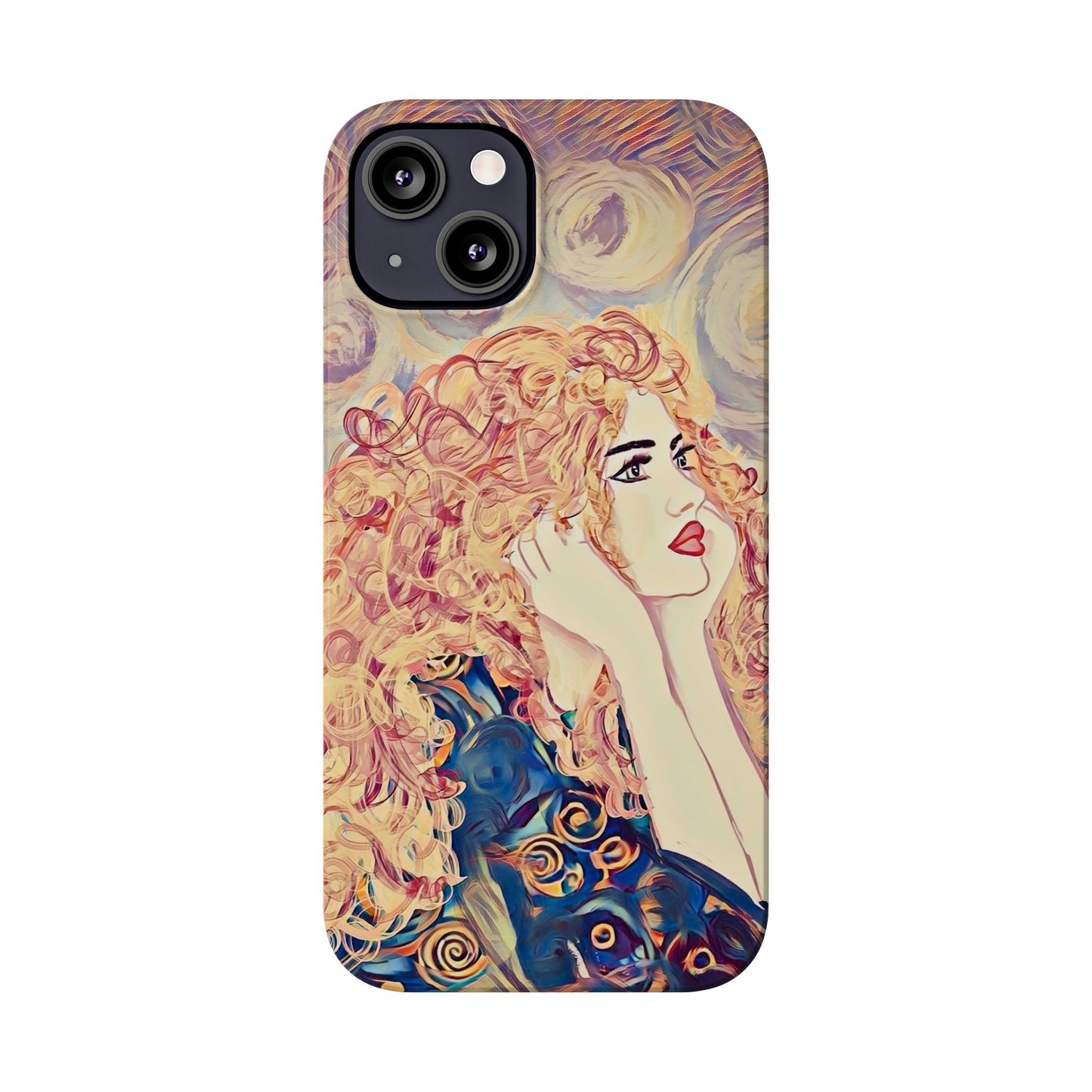 ' Modern Art Slim Phone Case -LOVE,