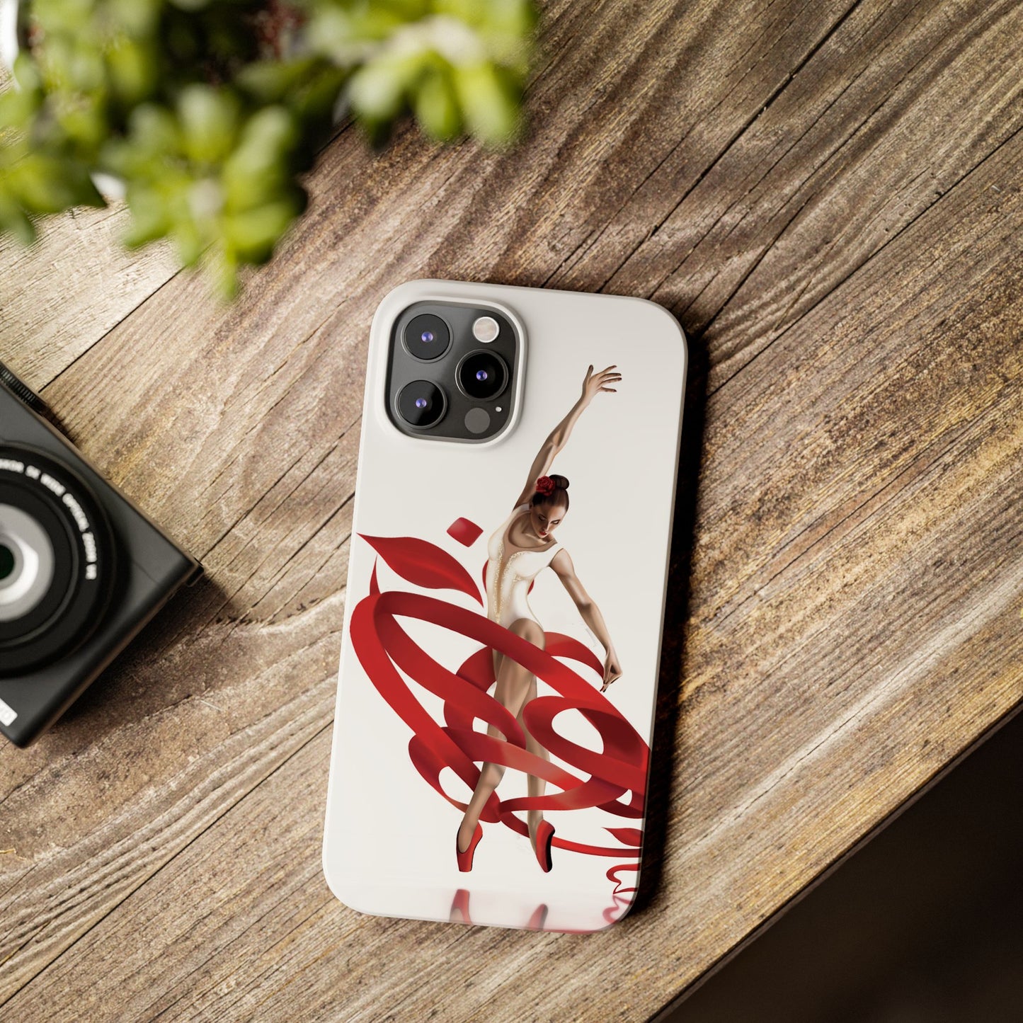 Elegant Ballet Dancer Ribbon Slim Phone Case - Perfect for Dance Lovers