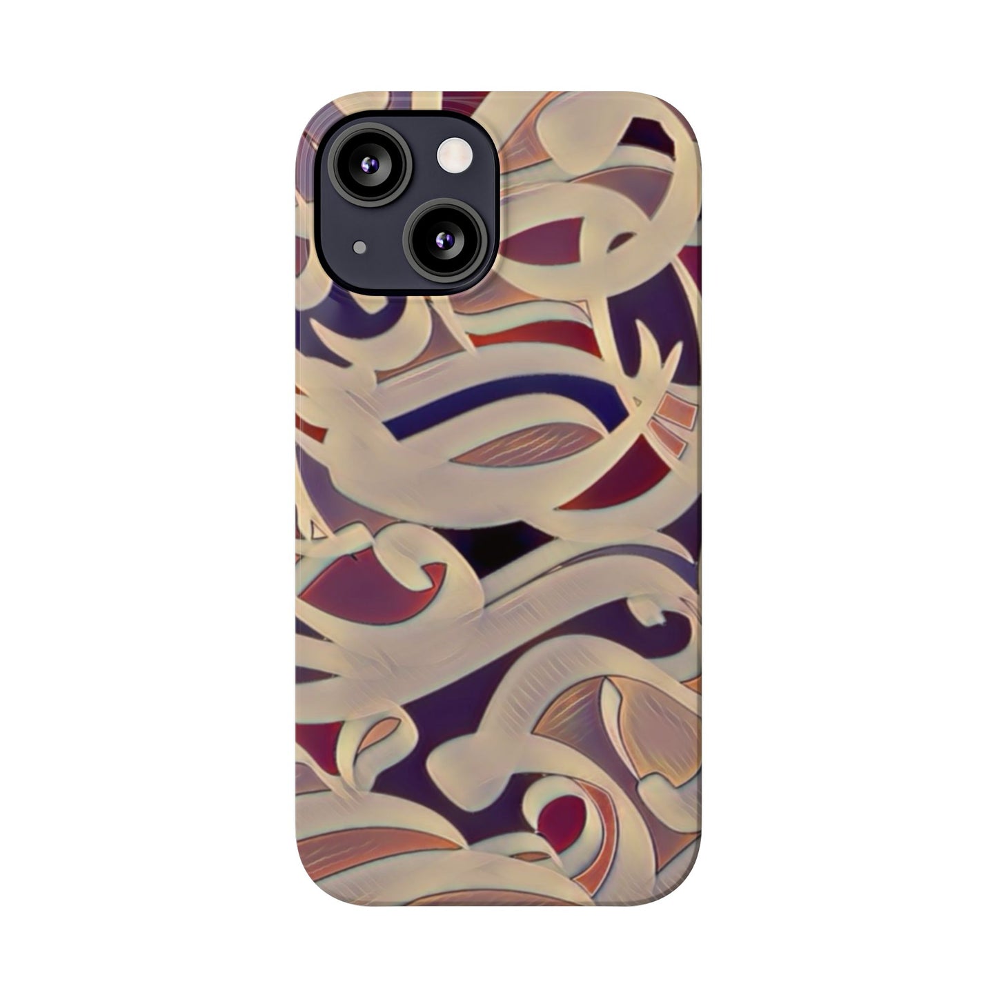 ' Modern Art Slim Phone Case -LOVE