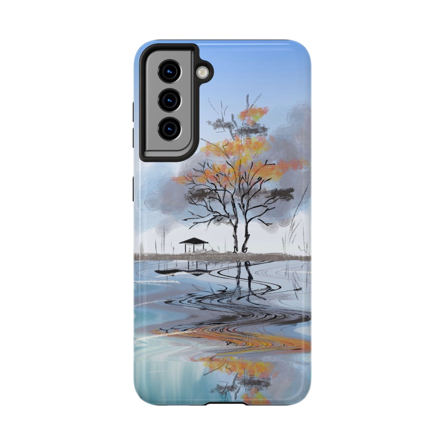 Serenity Phone Case Persian Calligraphy Art.