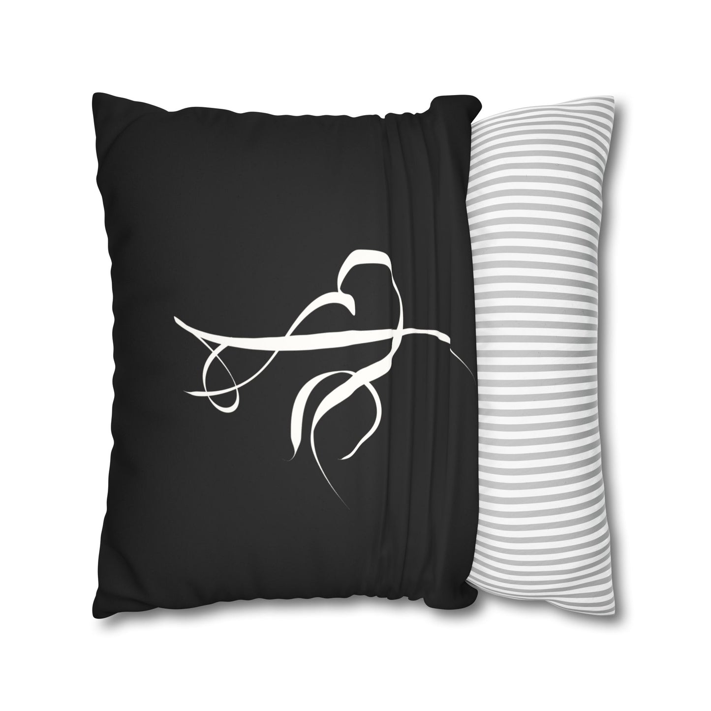 Modern Calligraphy Faux Suede Pillowcase - Home Design