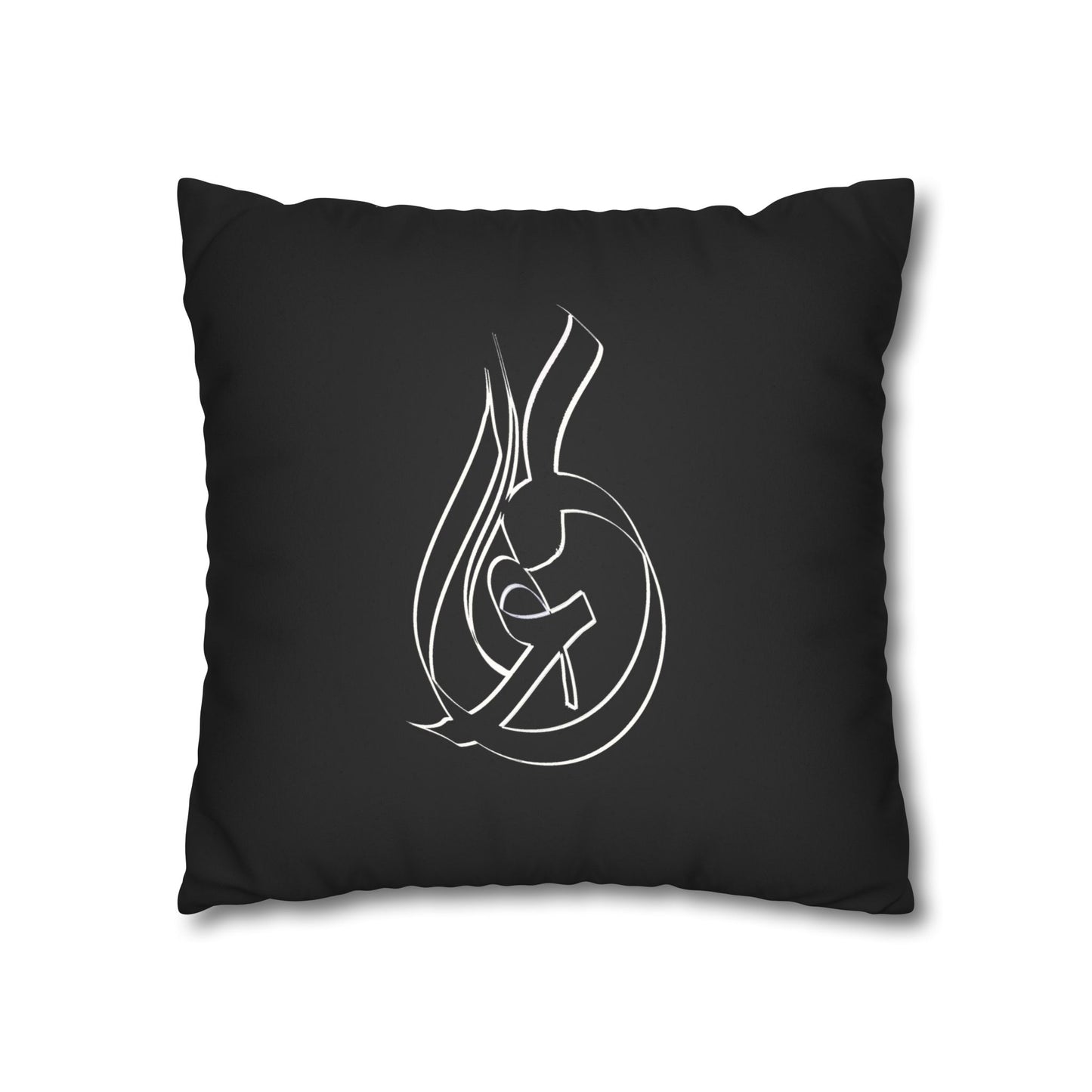 Modern Calligraphy Faux Suede Pillowcase - Home Design