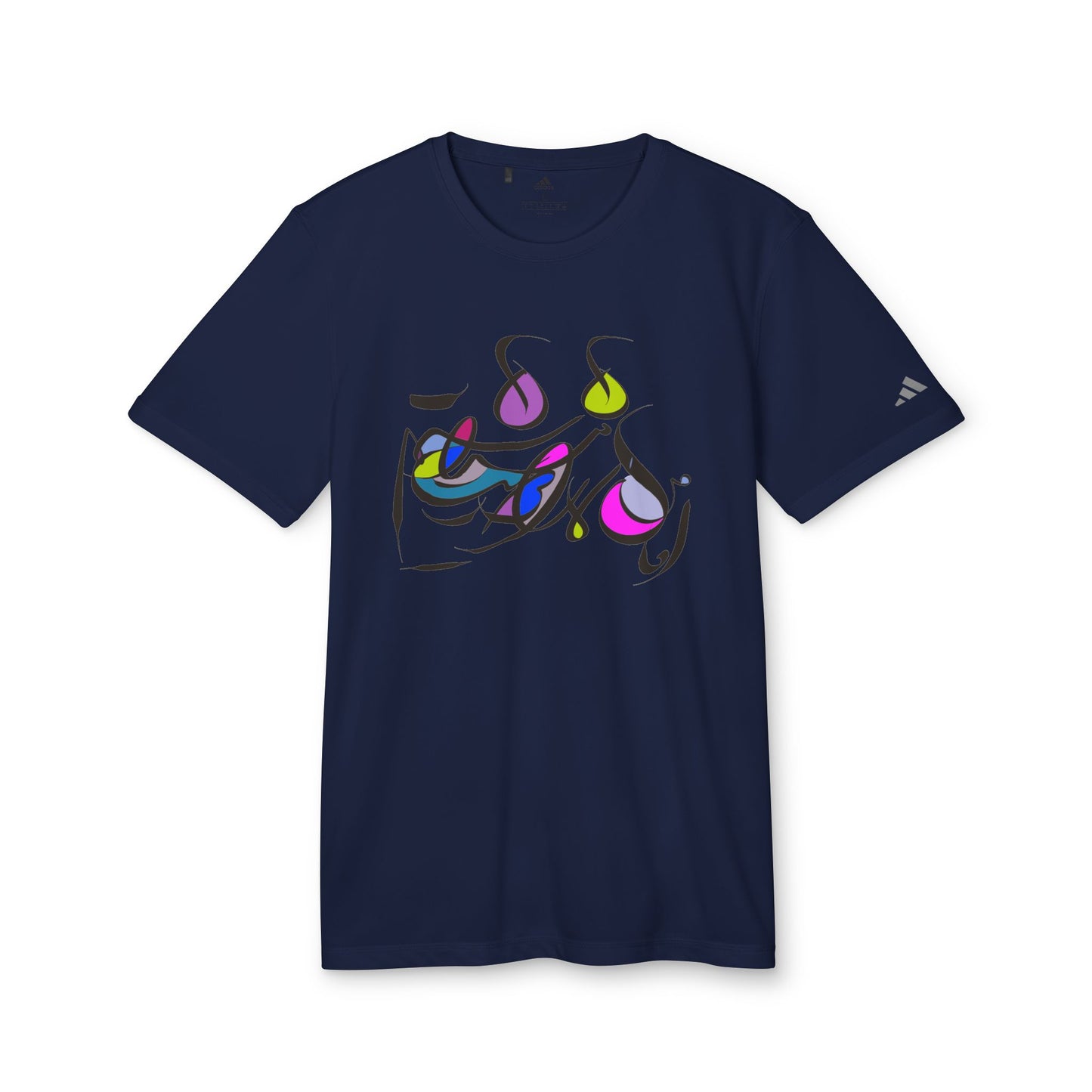 Adidas Unisex Sport T-Shirt with Artwork - Chic & Casual Sportswear modern calligraphy design
