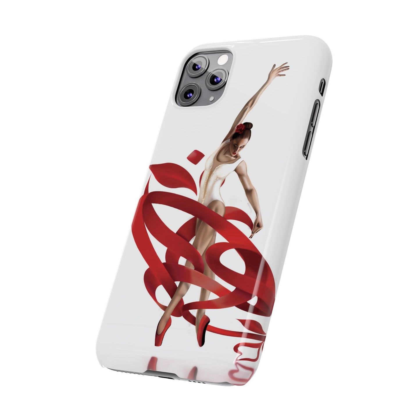 Elegant Ballet Dancer Ribbon Slim Phone Case - Perfect for Dance Lovers