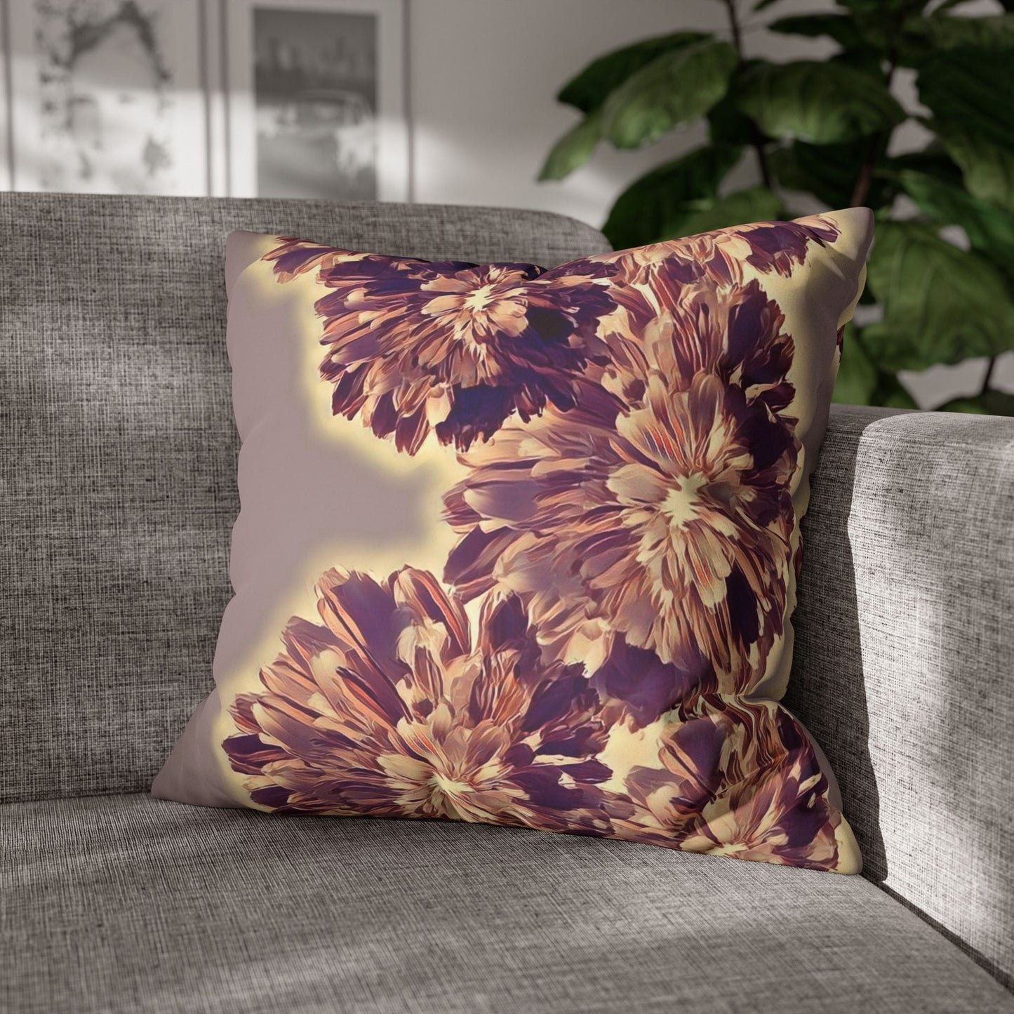 Copy of Modern Digital Painting ' Faux Suede Pillowcase - Home Design