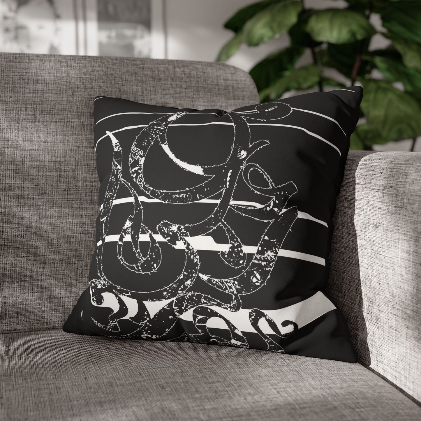 Persian Calligraphy beauty Faux Suede Square Pillow Cover