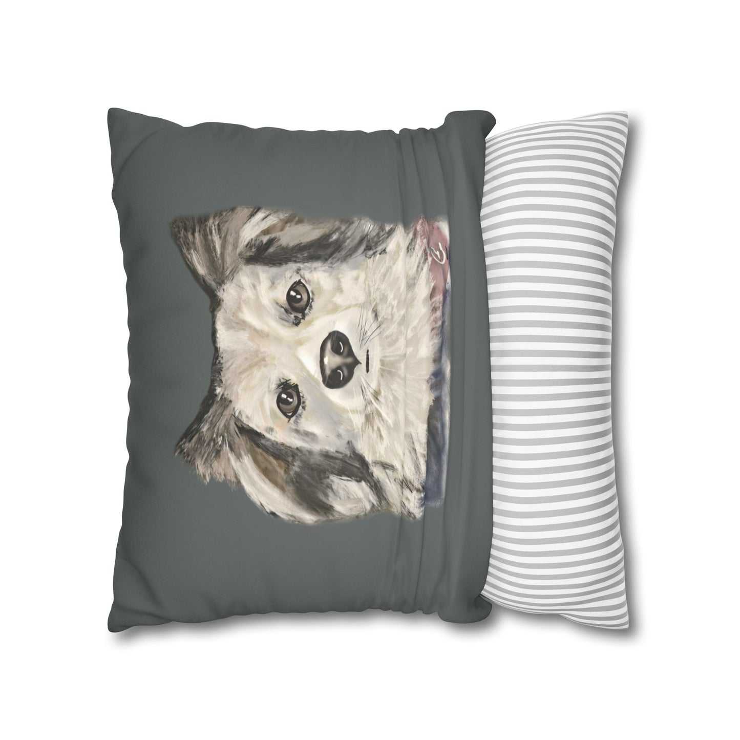 Dog Faux Suede Pillowcase - Pet Home Design