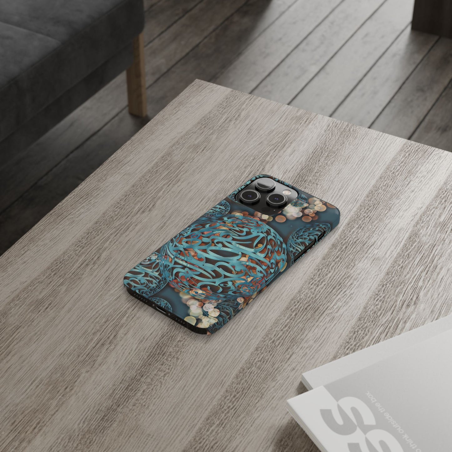 ' Modern Art Slim Phone Case -LOVE