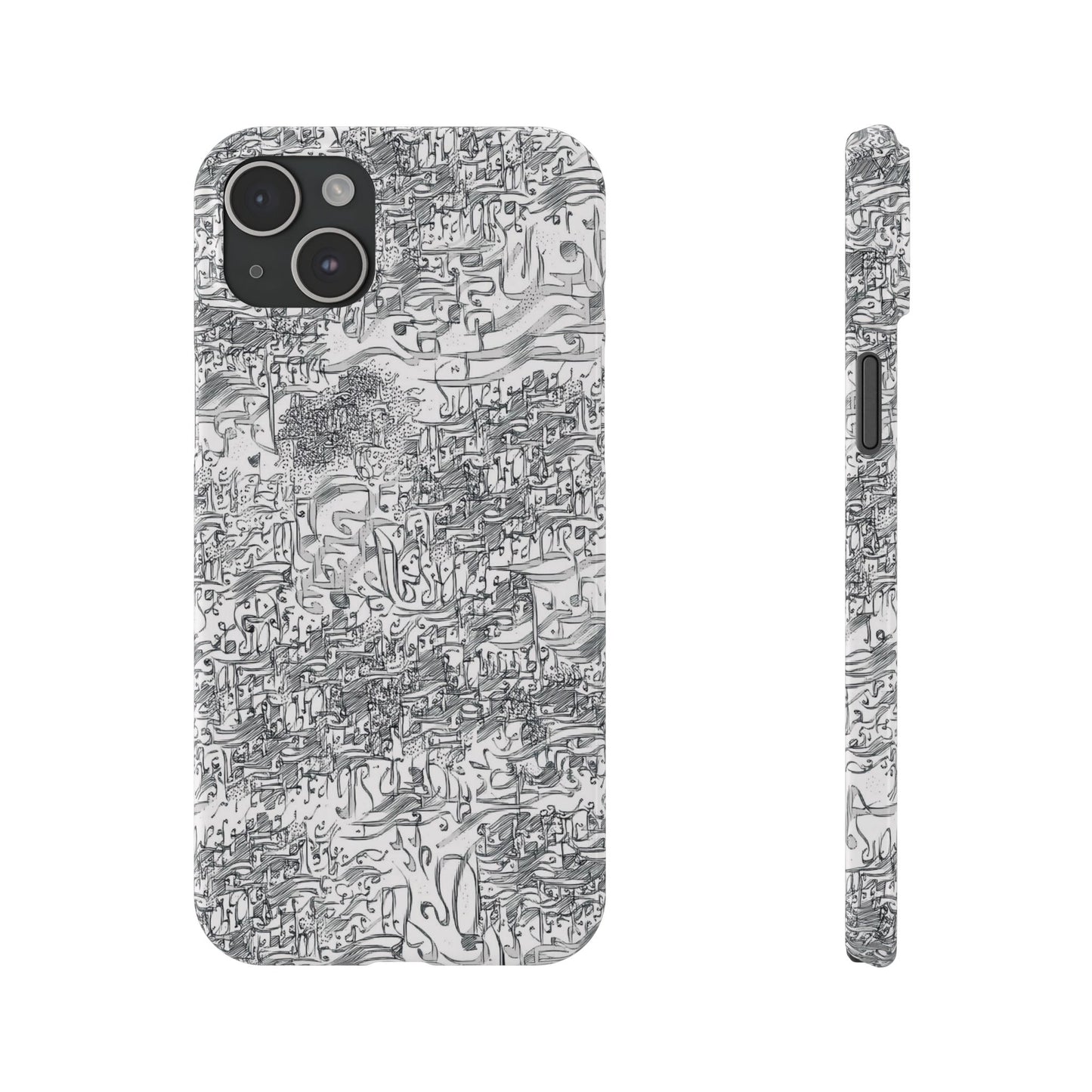 .ه,- ' Modern Art Slim Phone Case -LOVE I- I -.