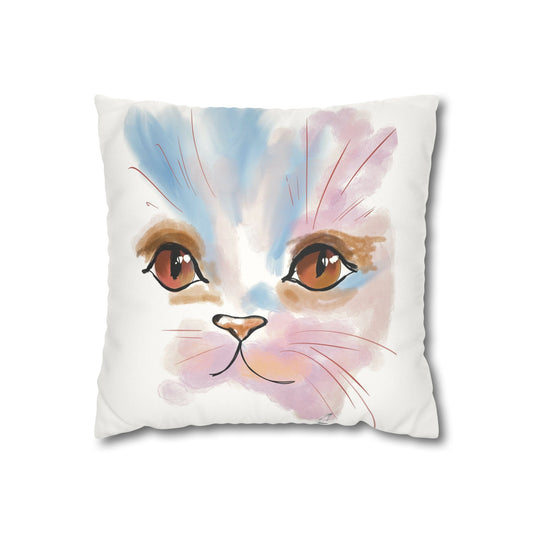 Kitty Faux Suede Pillowcase - Pet Home Design