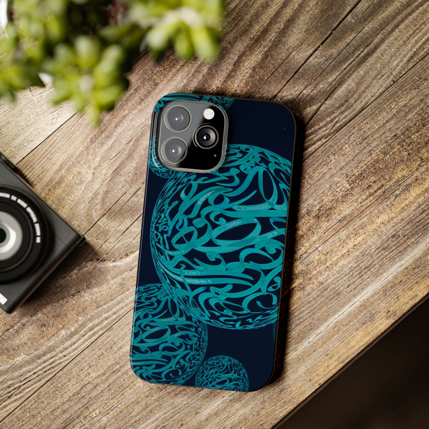 ' Modern Art Slim Phone Case -LOVE