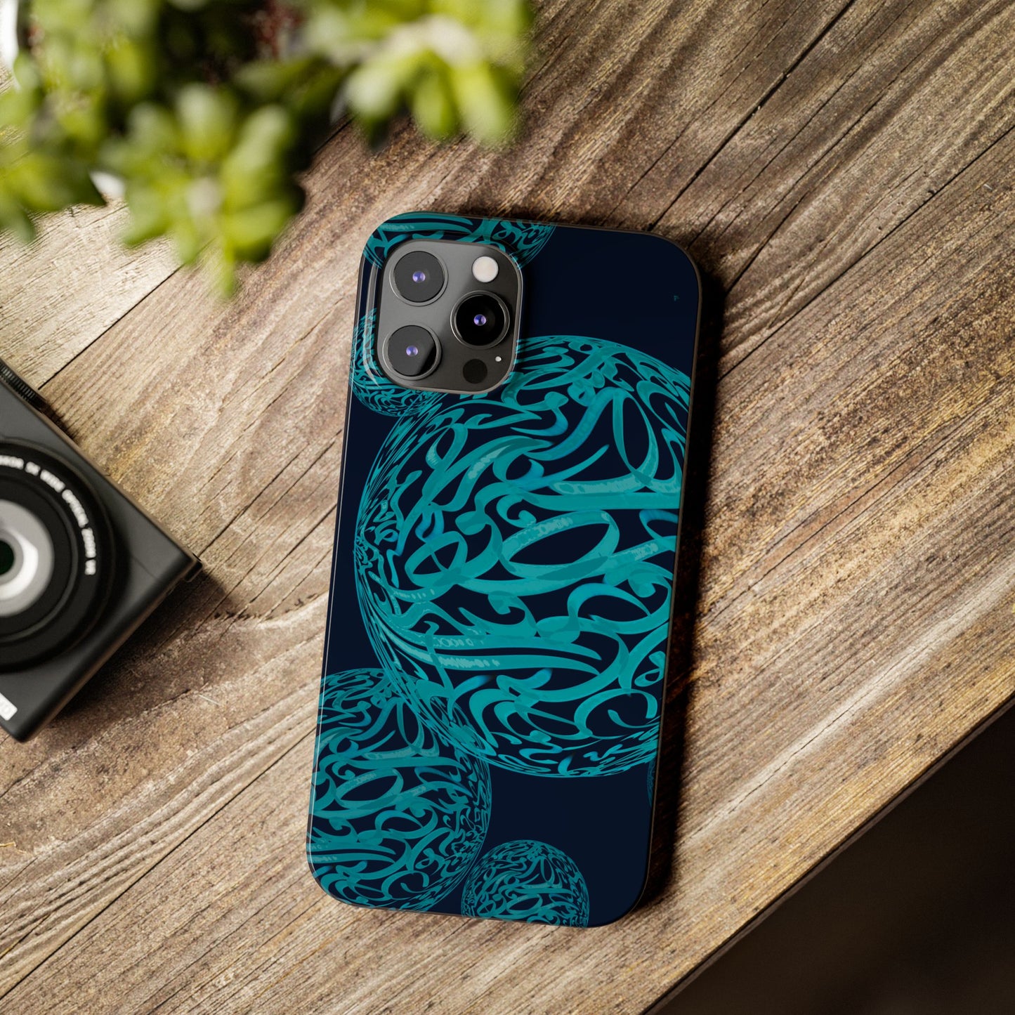 ' Modern Art Slim Phone Case -LOVE