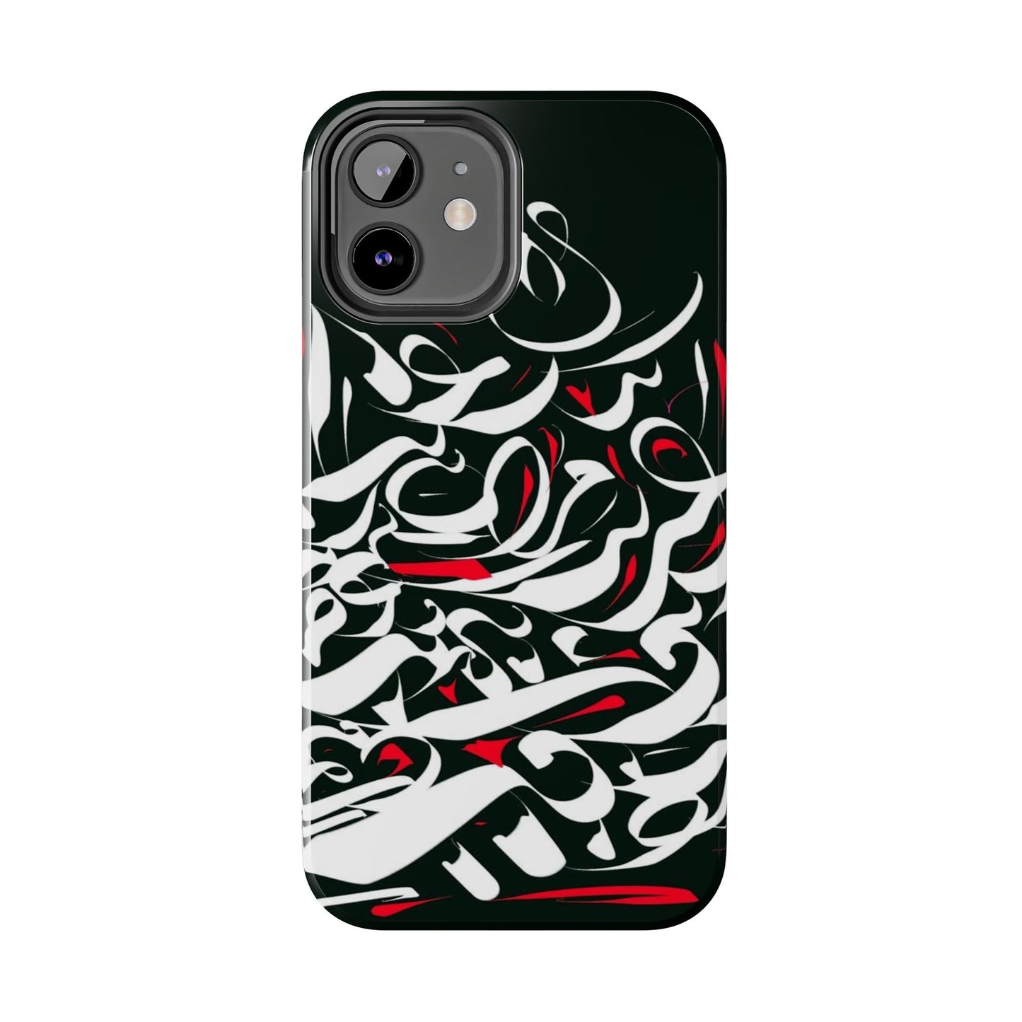 Phone Case Calligraphy Red Black White Tough Phone Case