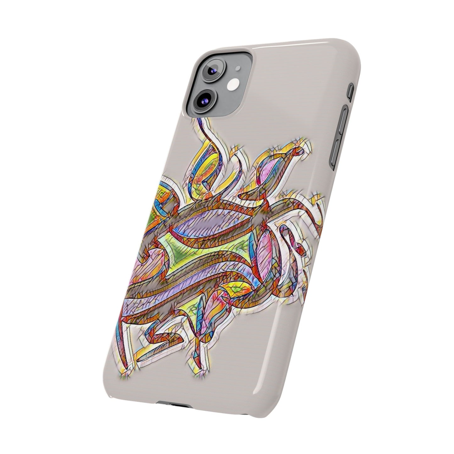 ' Modern Art Slim Phone Case -LOVE