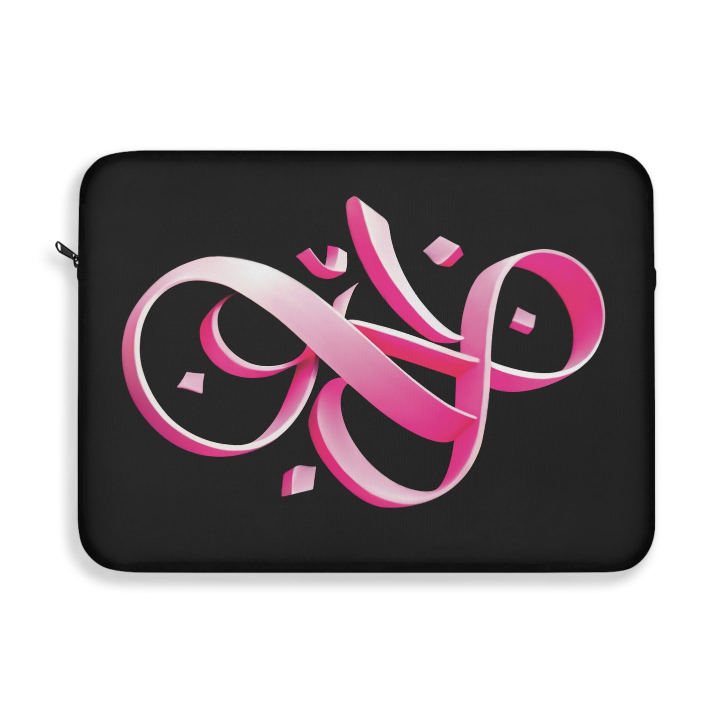 Pink Ribbon Persian calligraphy Laptop Sleeve