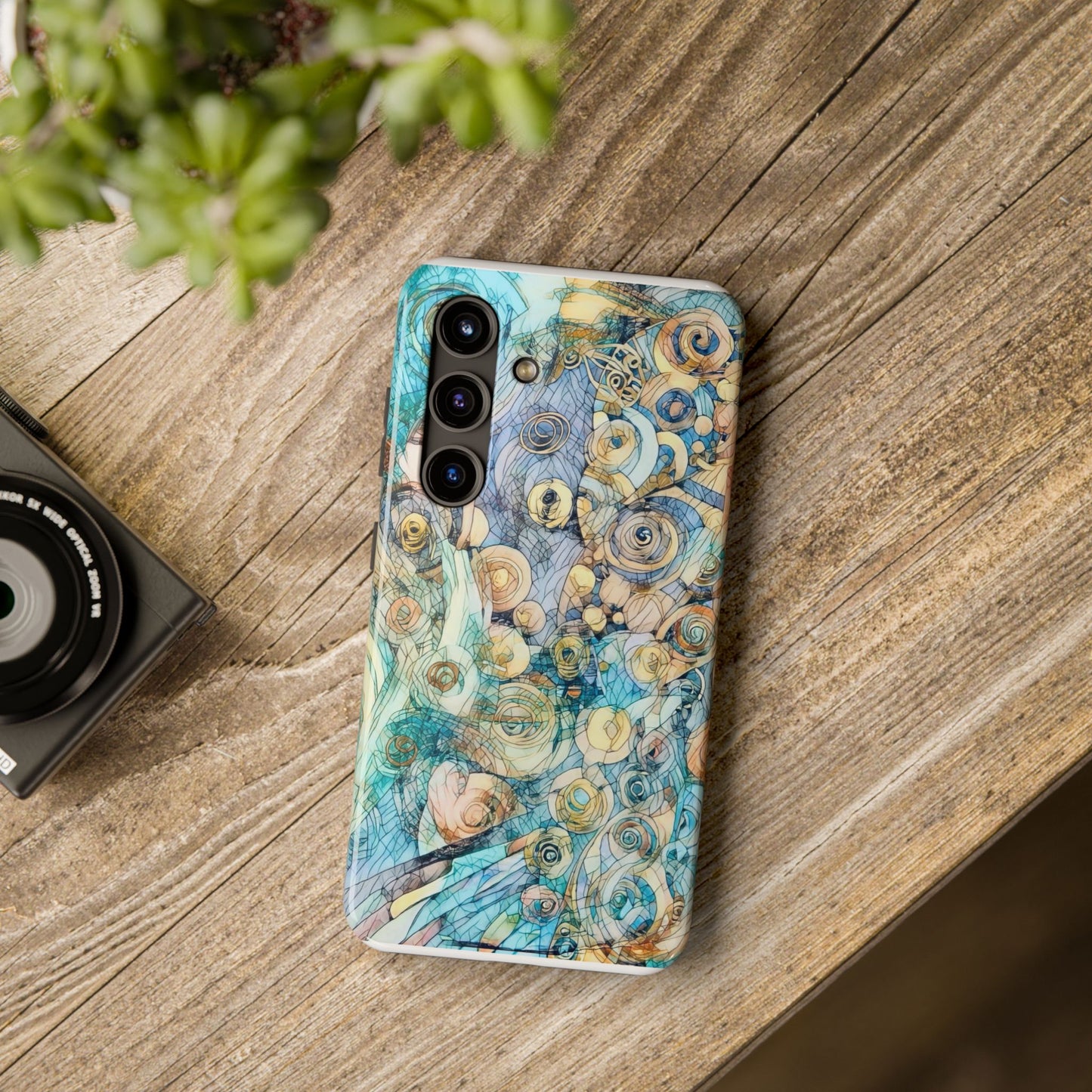 Golden Swirls Phone Case
