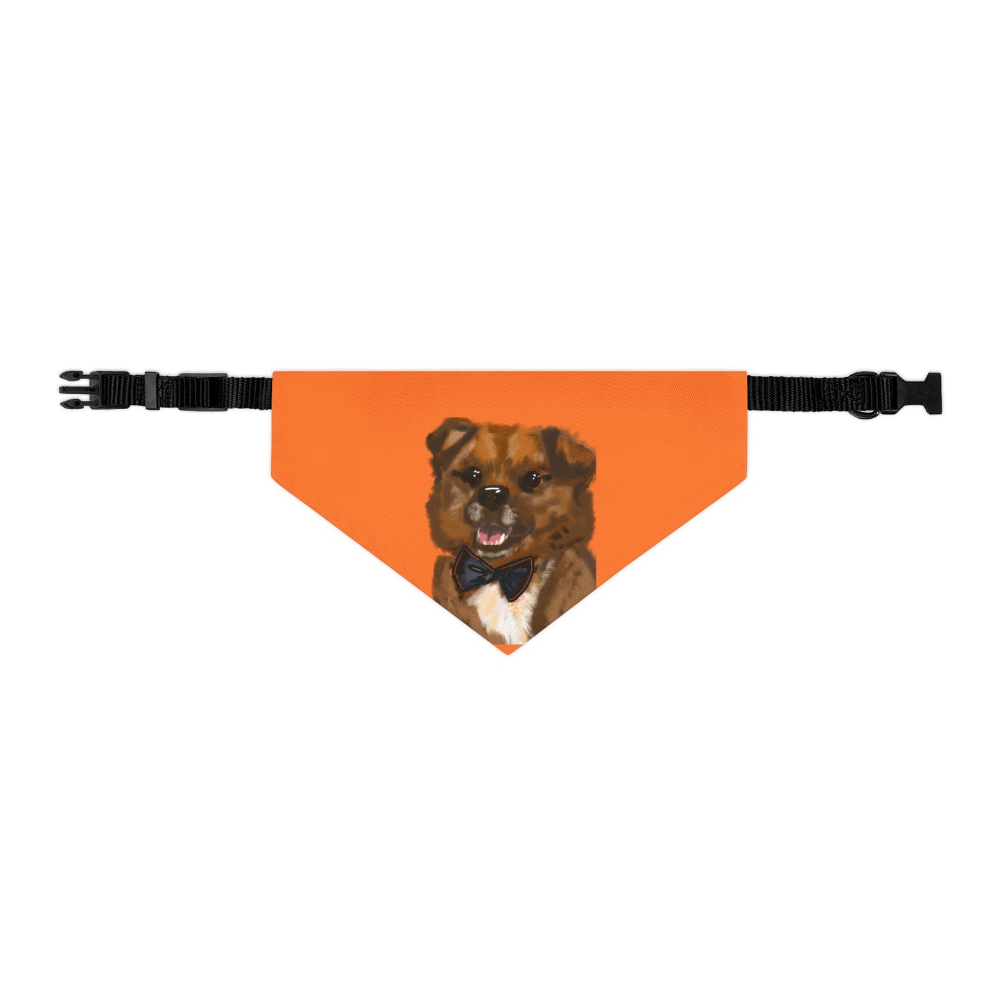 Baghlava Pet Bandana Collar with Dog Portrait
