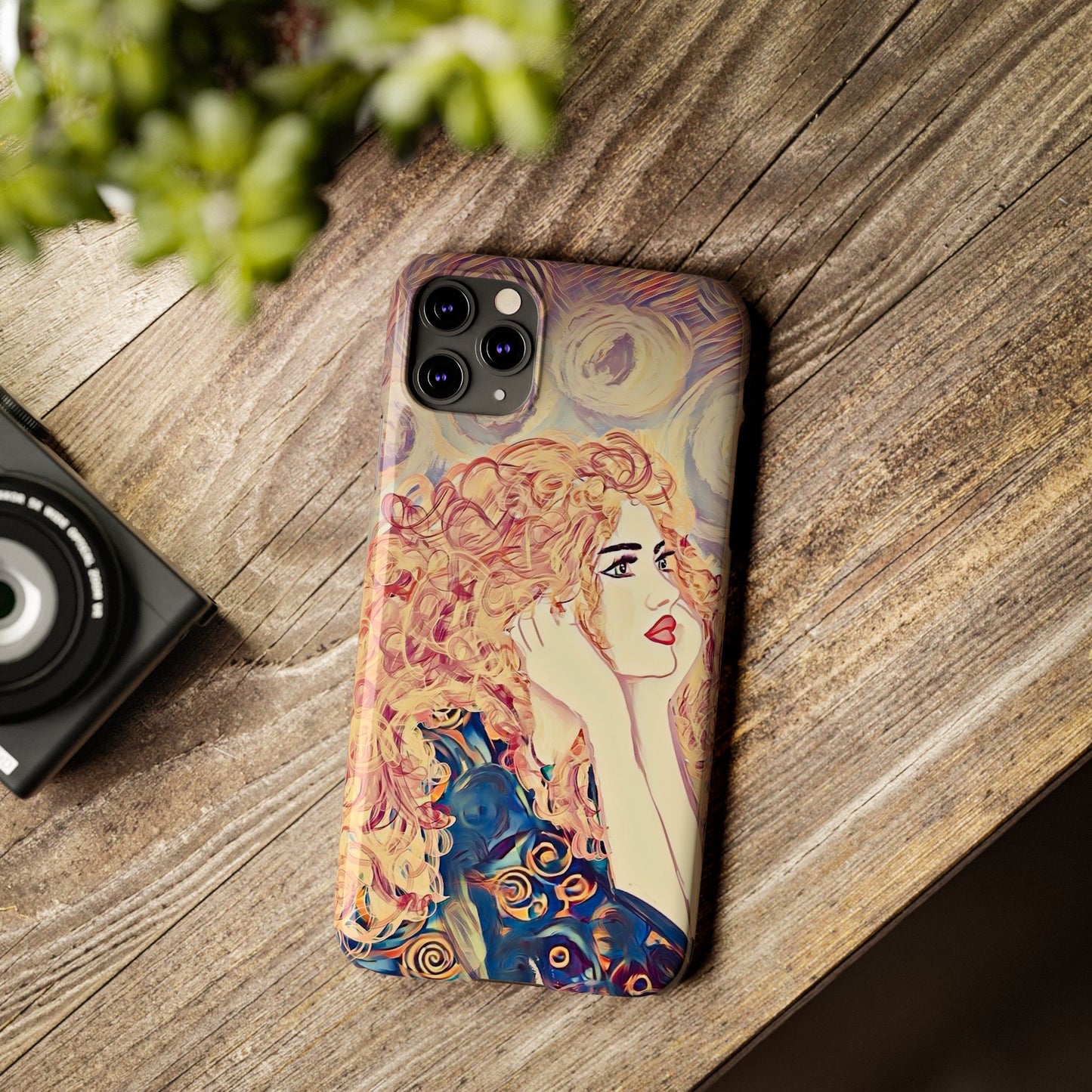 ' Modern Art Slim Phone Case -LOVE,