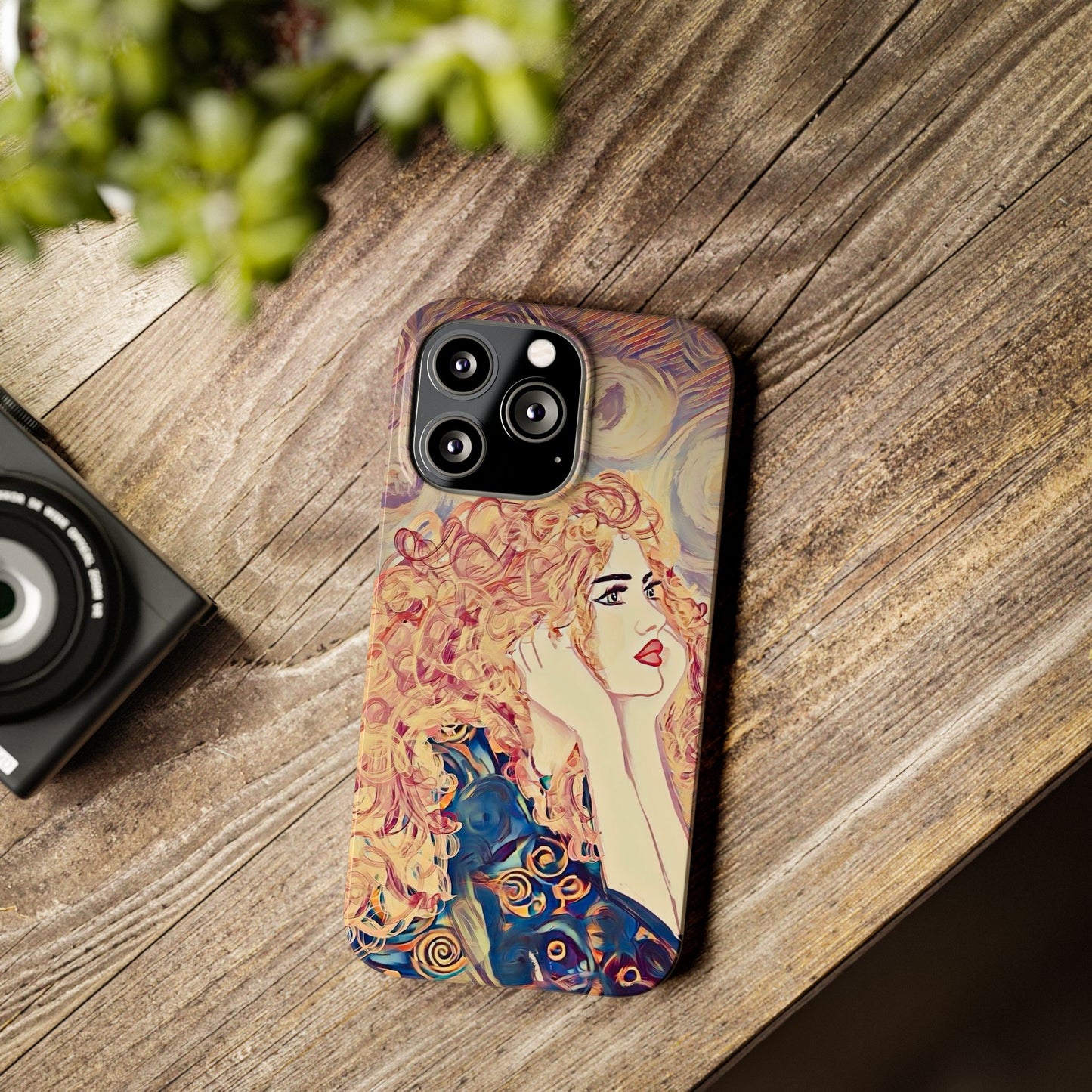 ' Modern Art Slim Phone Case -LOVE,