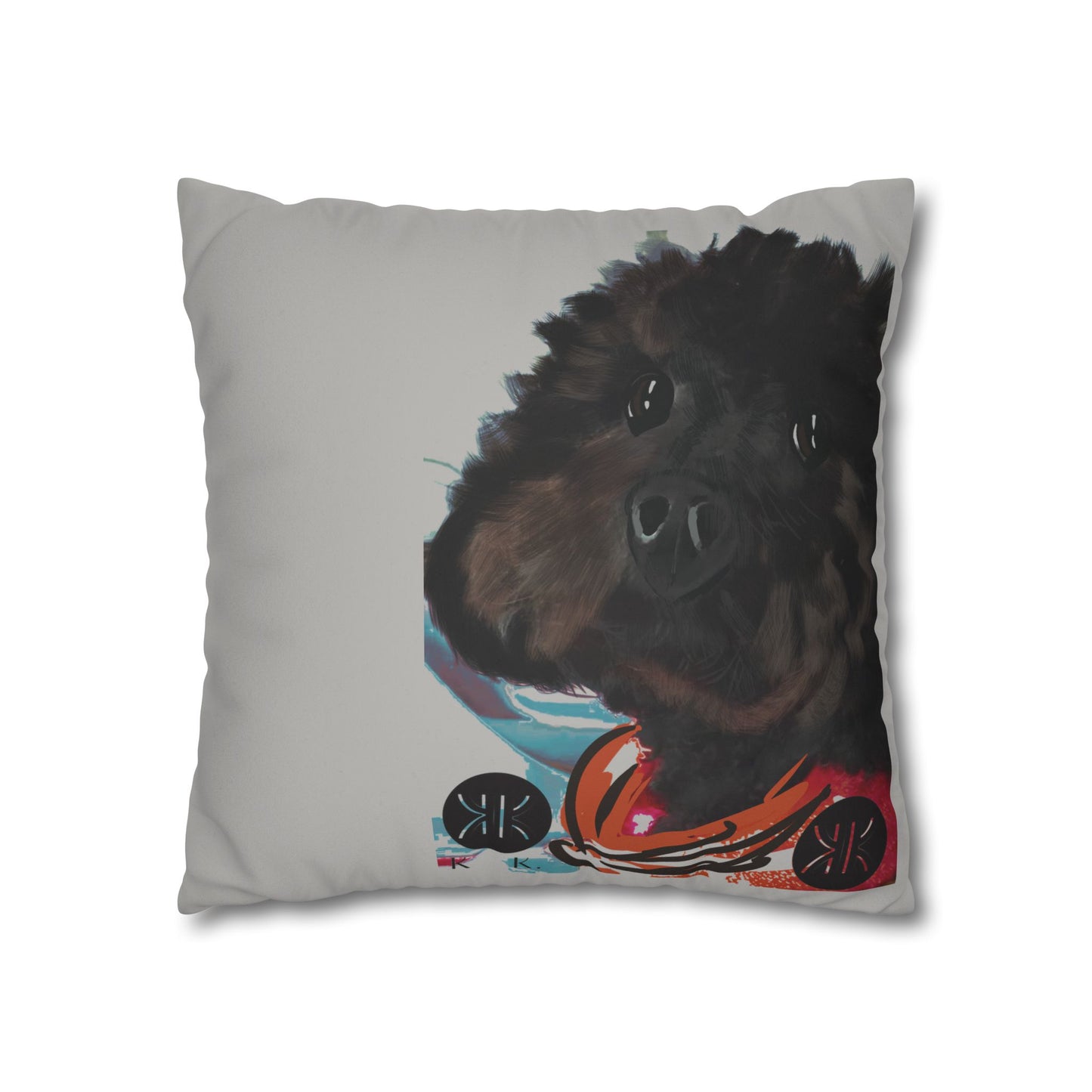 COAL Pillowcase - Modern Art Portrait Watercolour Design
