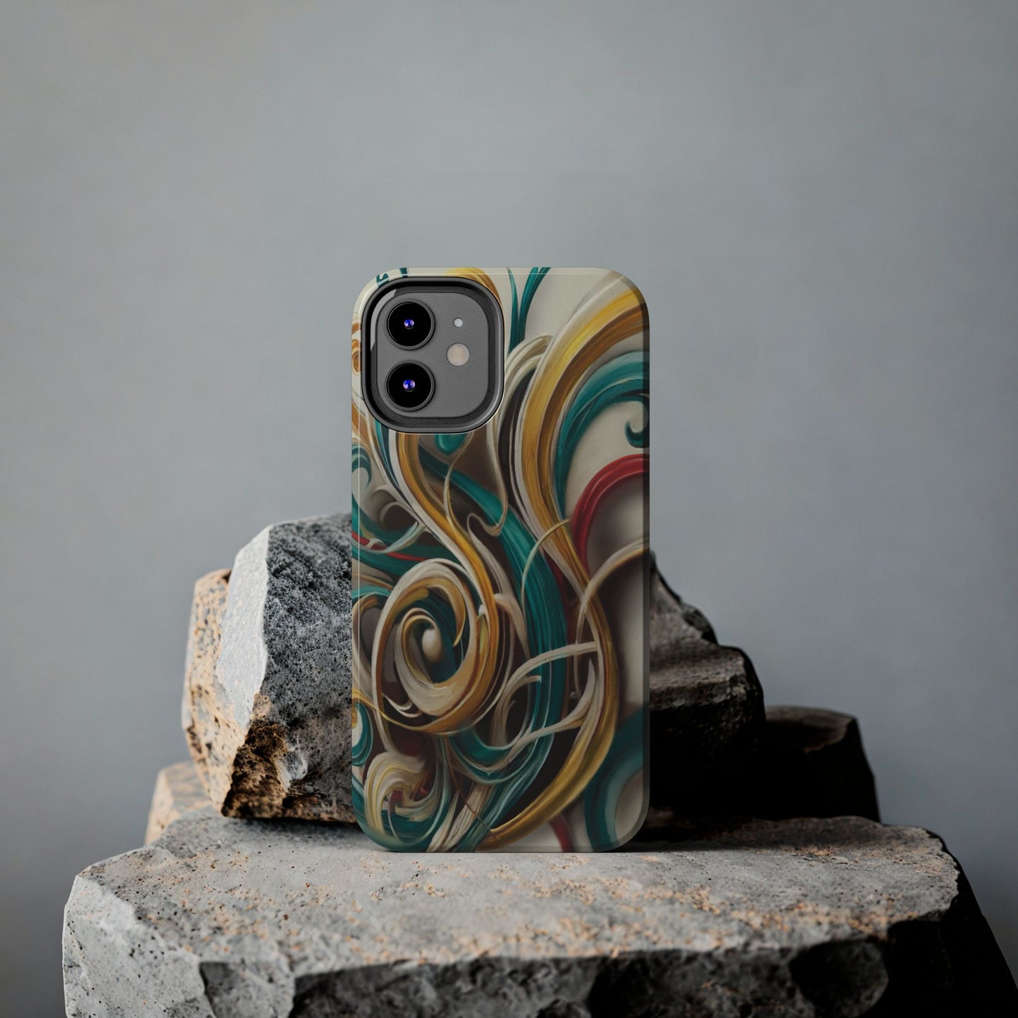 Marble Abstract Phone Case Calligraphy