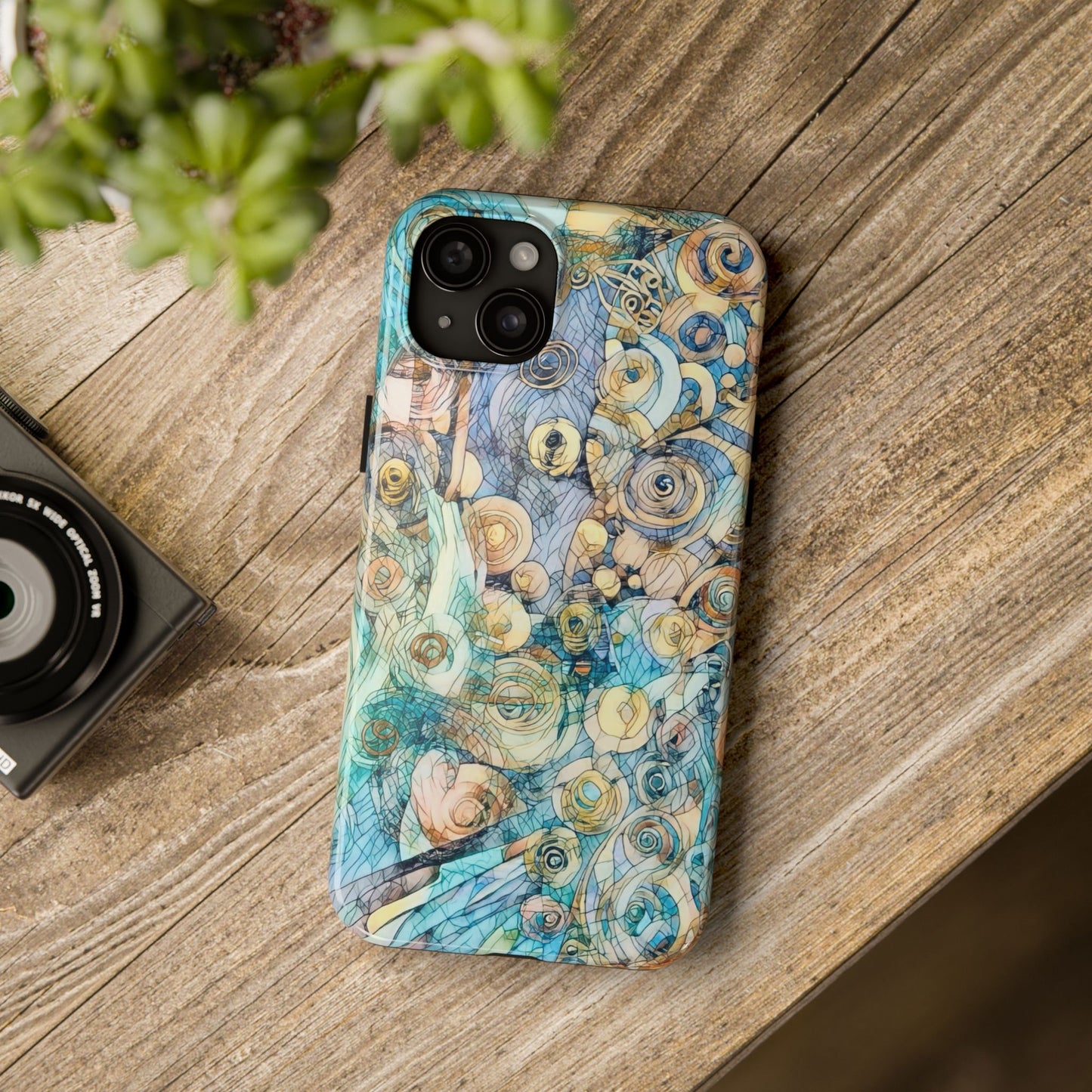 Golden Swirls Phone Case
