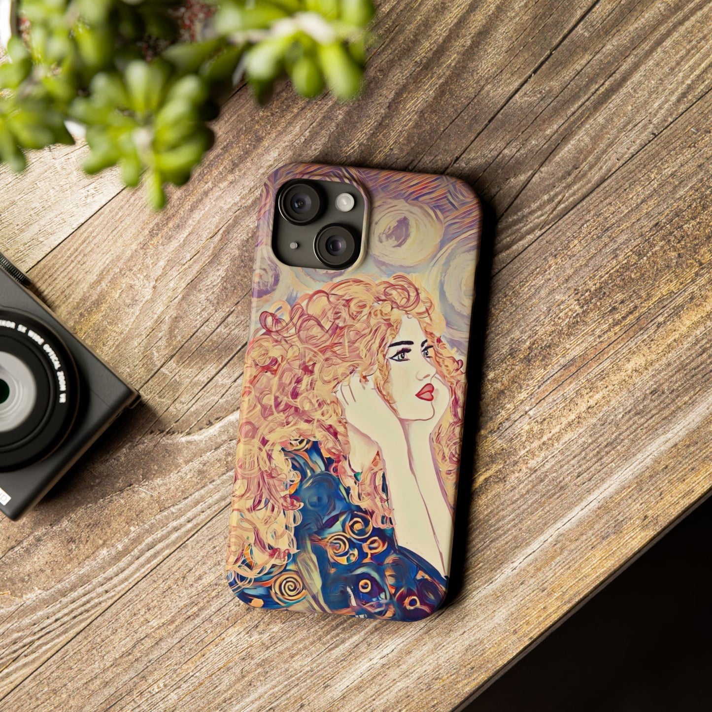 ' Modern Art Slim Phone Case -LOVE,