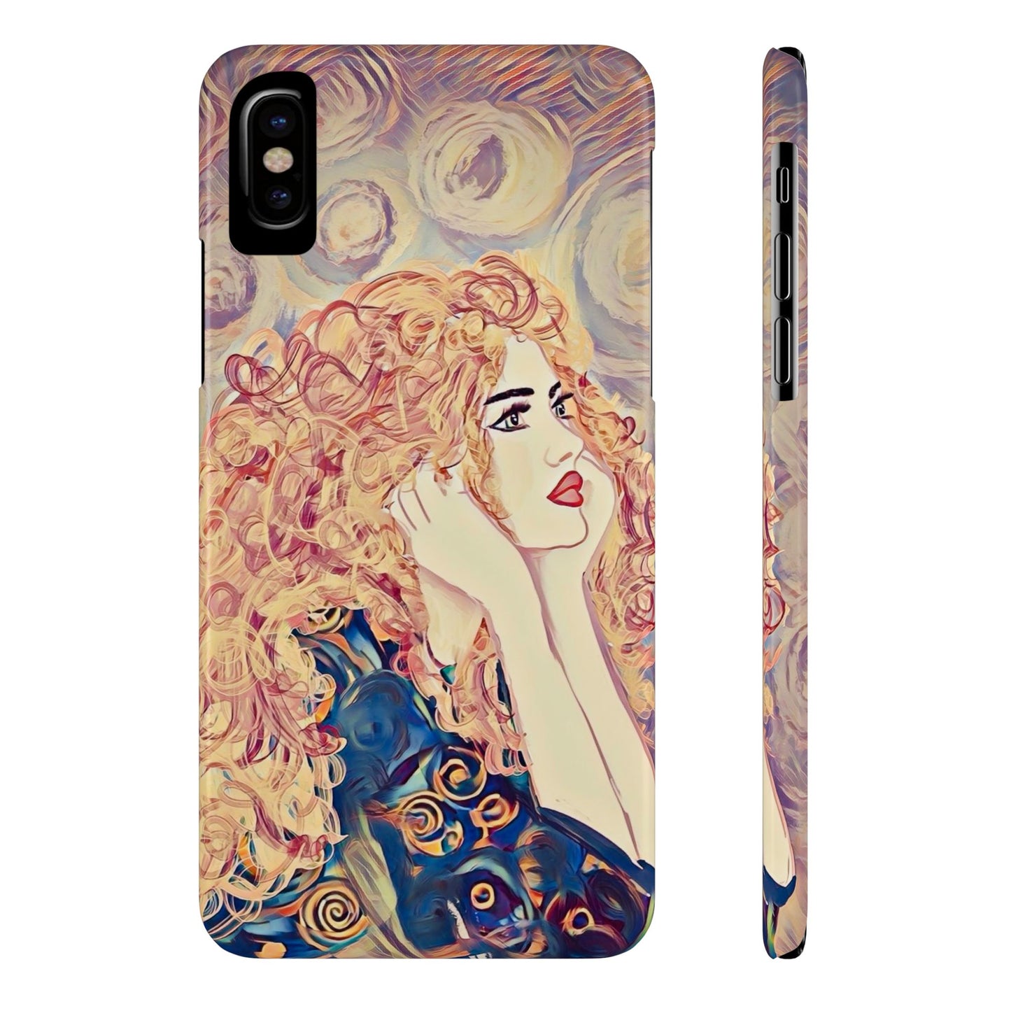 ' Modern Art Slim Phone Case -LOVE,