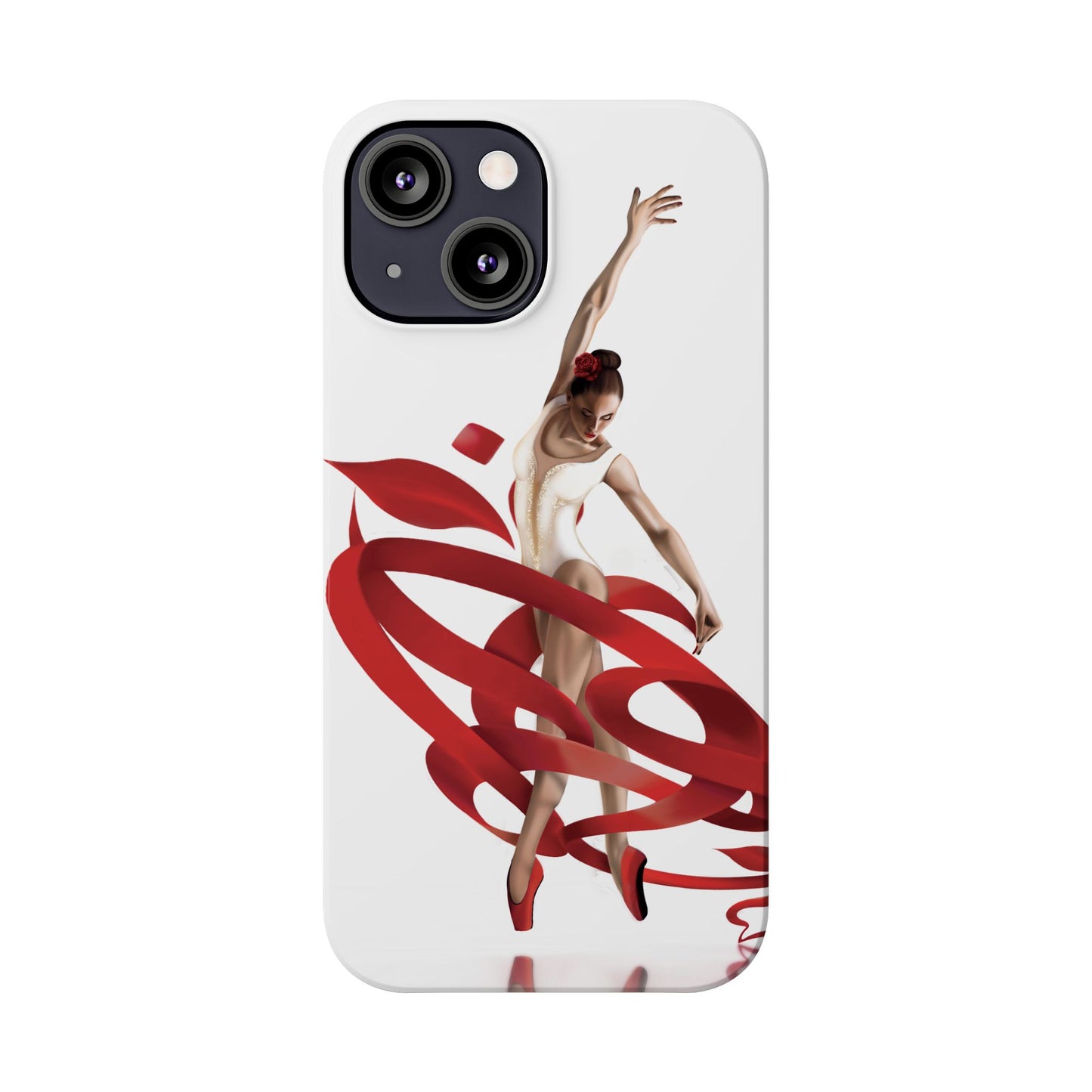 Elegant Ballet Dancer Ribbon Slim Phone Case - Perfect for Dance Lovers
