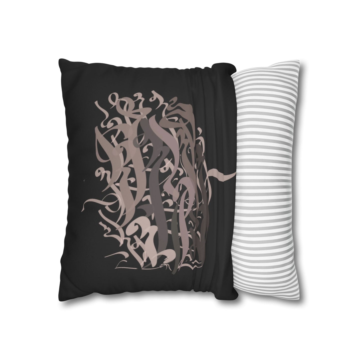 Square Pillowcase - Persian Calligraphy, Modern Handwriting Design