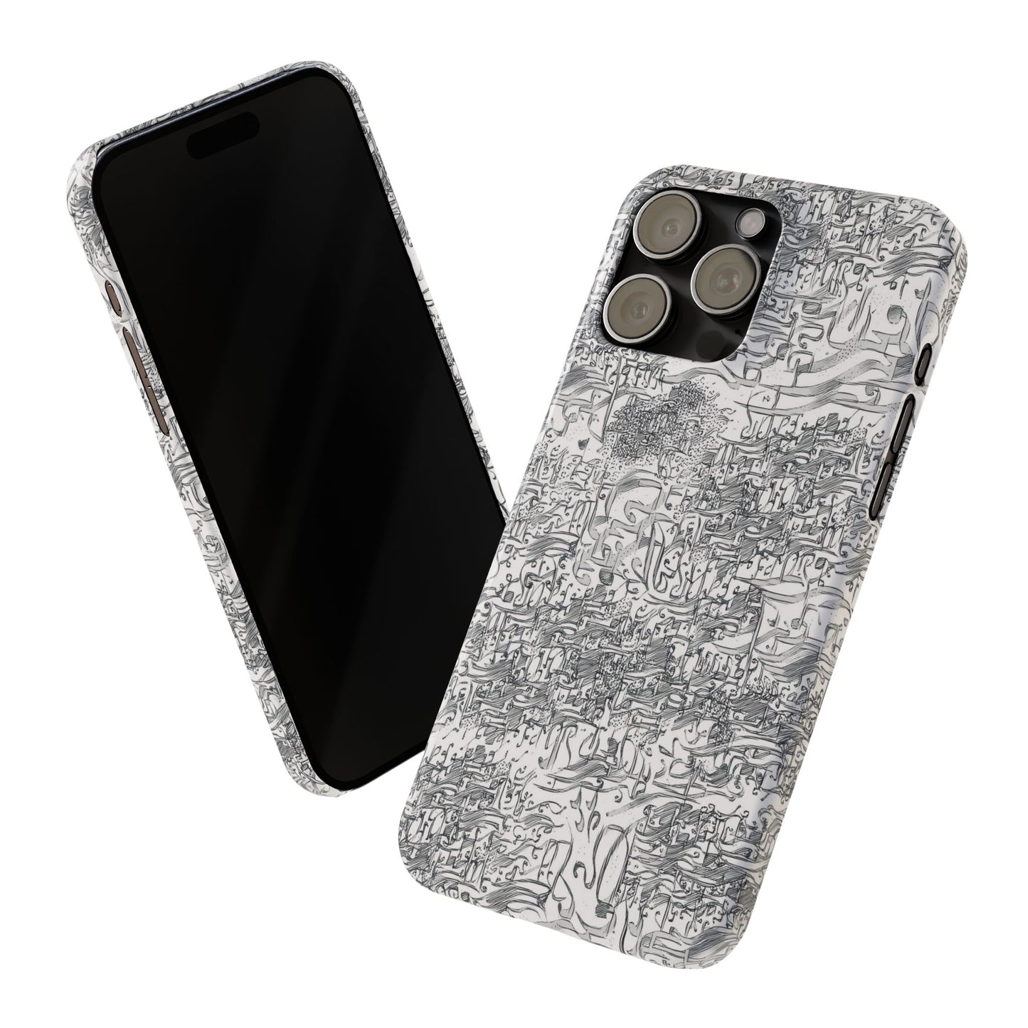 .ه,- ' Modern Art Slim Phone Case -LOVE I- I -.